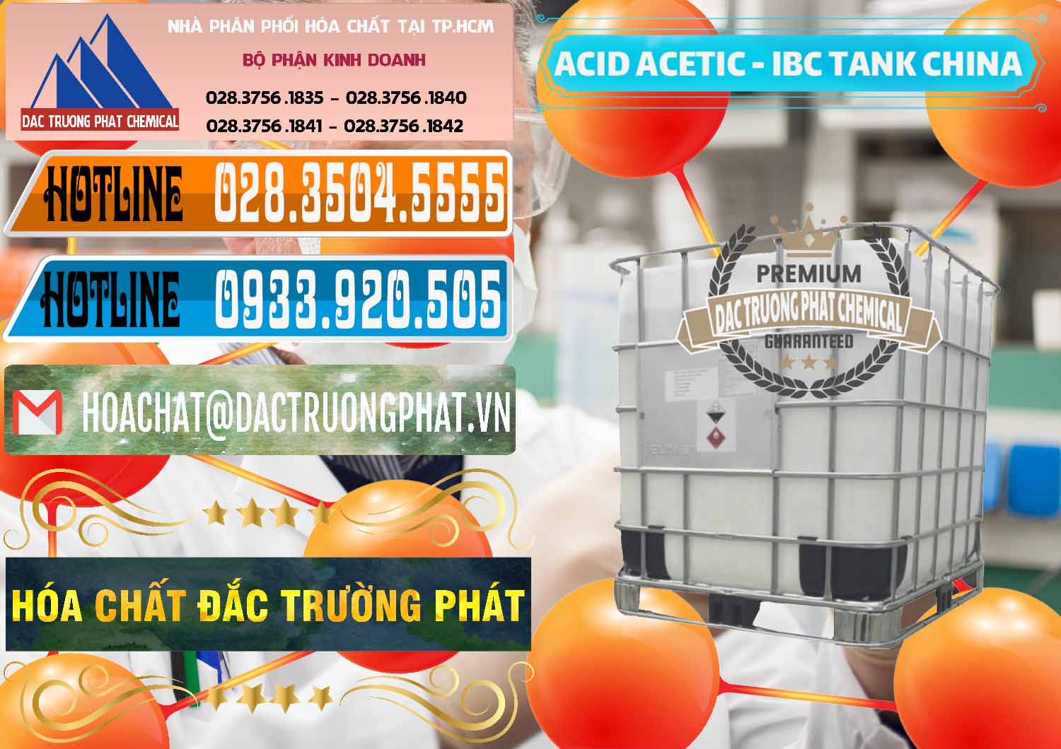 Bán và phân phối Acetic Acid – Axit Acetic Tank Bồn IBC Trung Quốc China - 0443 - Công ty cung cấp - kinh doanh hóa chất tại TP.HCM - stmp.net
