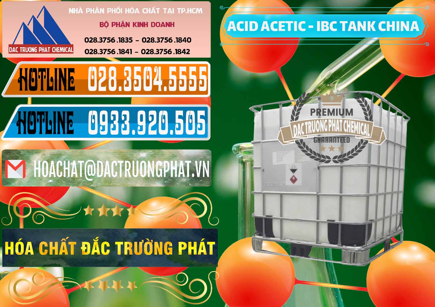 Chuyên bán - cung ứng Acetic Acid – Axit Acetic Tank Bồn IBC Trung Quốc China - 0443 - Nơi nhập khẩu & cung cấp hóa chất tại TP.HCM - stmp.net