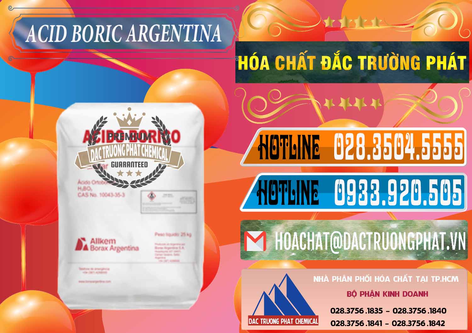 Cty chuyên bán - cung cấp Acid Boric – Axit Boric H3BO3 99% Allkem Argentina - 0448 - Cty chuyên nhập khẩu - phân phối hóa chất tại TP.HCM - stmp.net