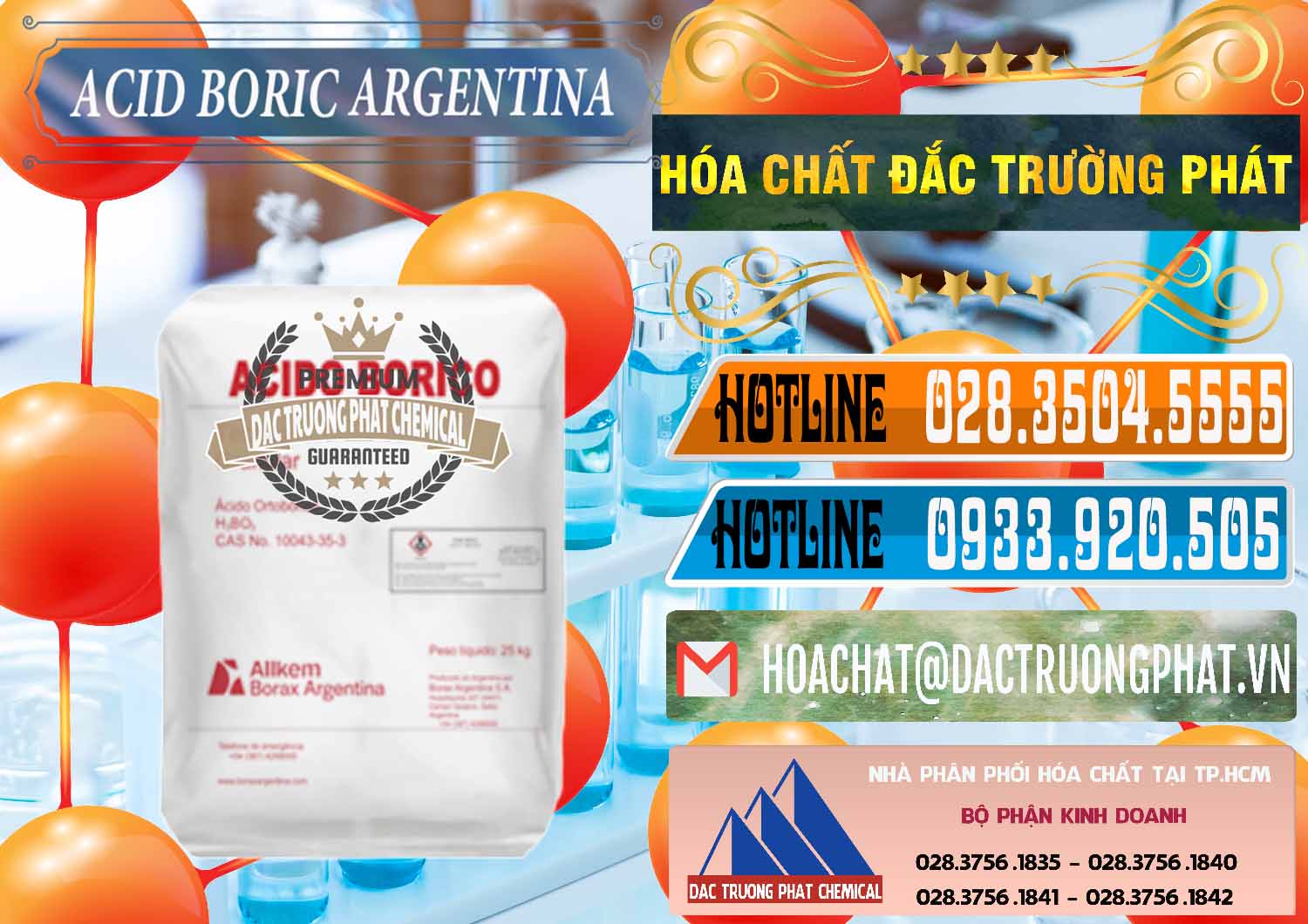 Nơi bán - phân phối Acid Boric – Axit Boric H3BO3 99% Allkem Argentina - 0448 - Cung cấp và bán hóa chất tại TP.HCM - stmp.net