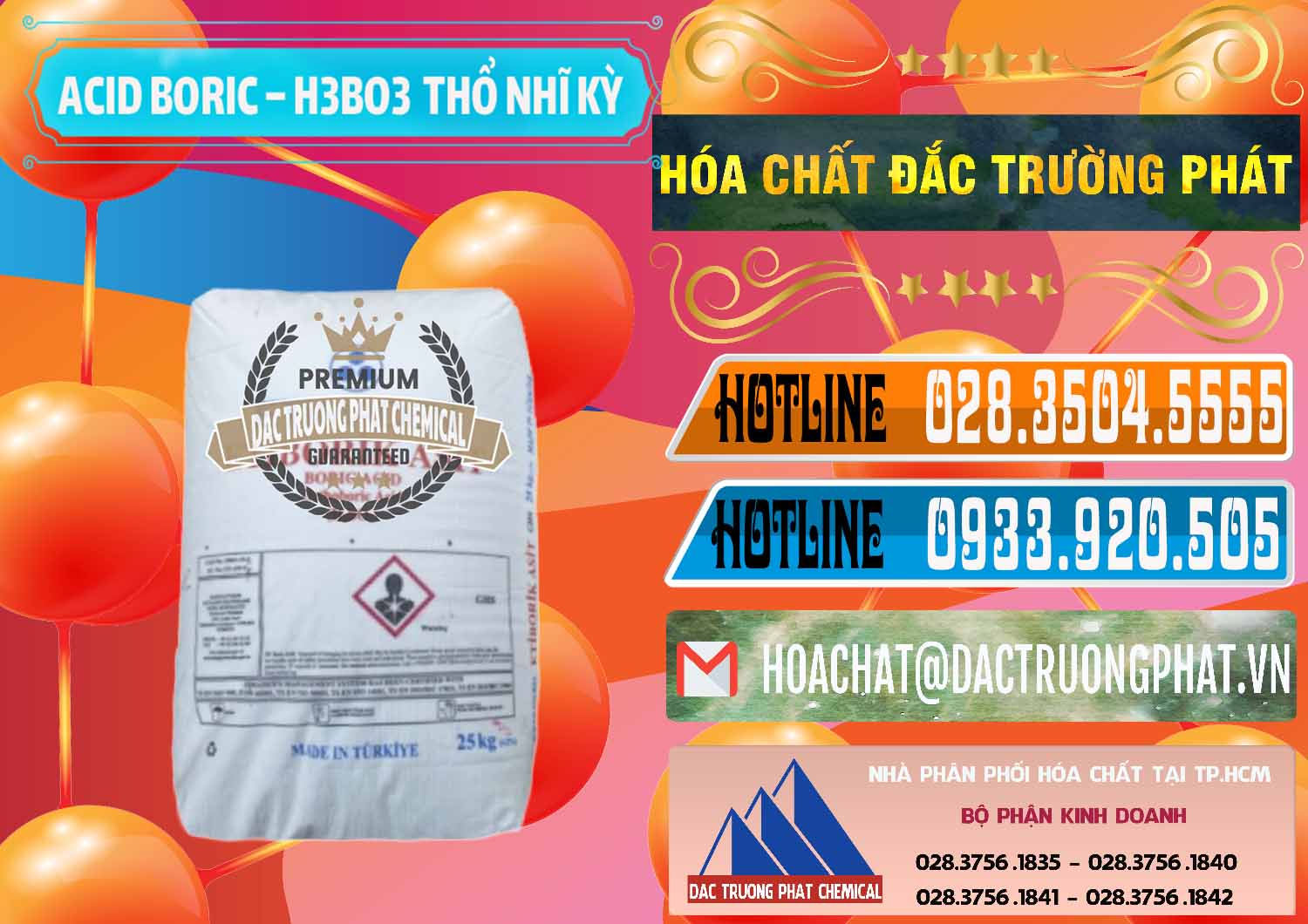 Cty chuyên nhập khẩu và bán Acid Boric – Axit Boric H3BO3 Etimaden Thổ Nhĩ Kỳ Turkey - 0369 - Cung cấp và bán hóa chất tại TP.HCM - stmp.net