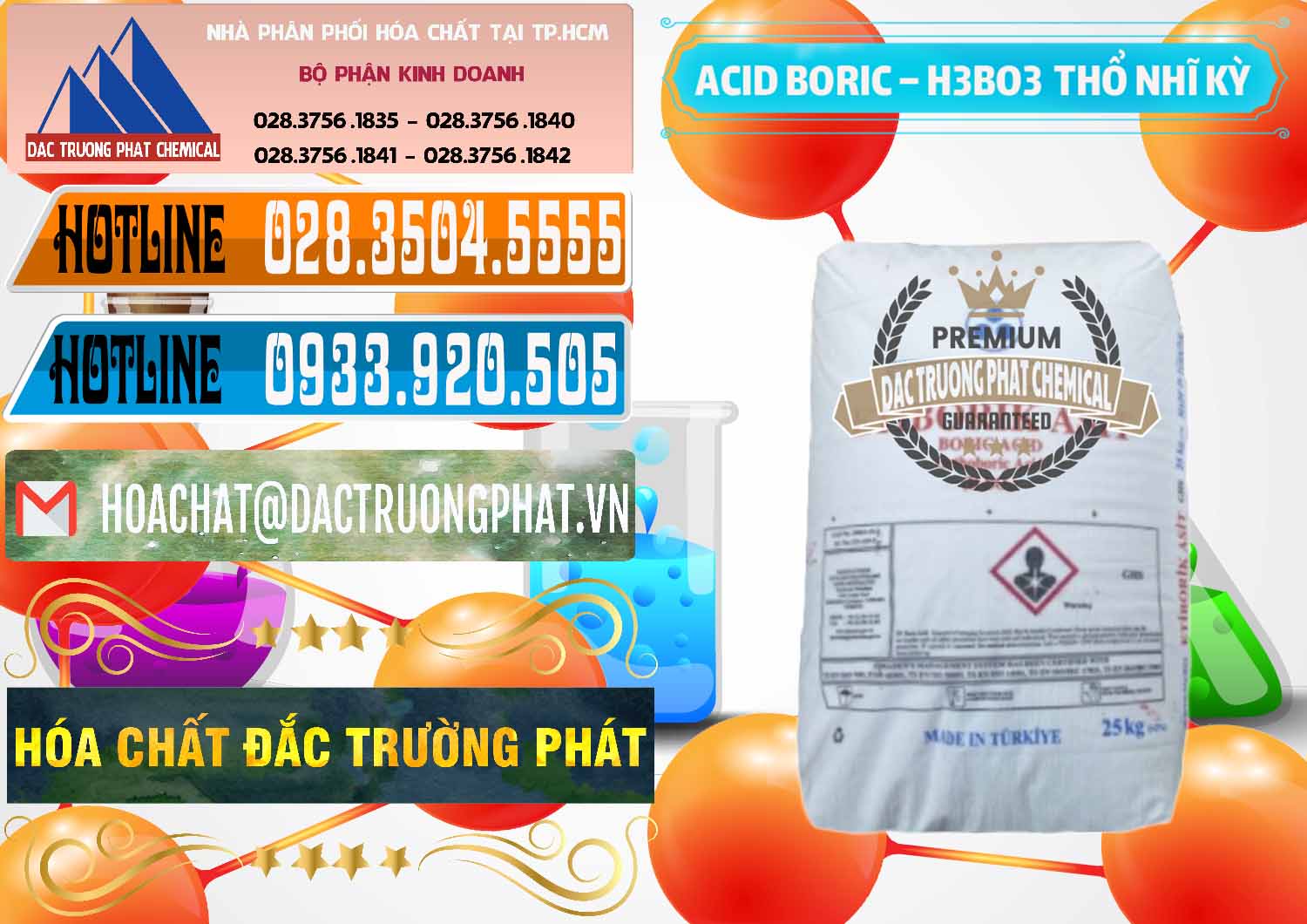 Công ty chuyên bán ( cung ứng ) Acid Boric – Axit Boric H3BO3 Etimaden Thổ Nhĩ Kỳ Turkey - 0369 - Nơi bán _ phân phối hóa chất tại TP.HCM - stmp.net