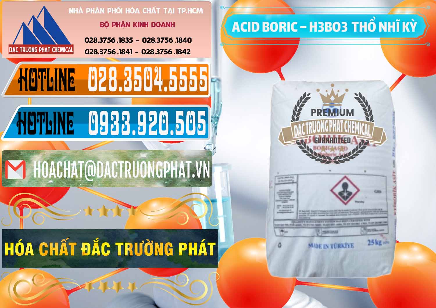 Cty chuyên bán & phân phối Acid Boric – Axit Boric H3BO3 Etimaden Thổ Nhĩ Kỳ Turkey - 0369 - Công ty chuyên cung cấp - bán hóa chất tại TP.HCM - stmp.net