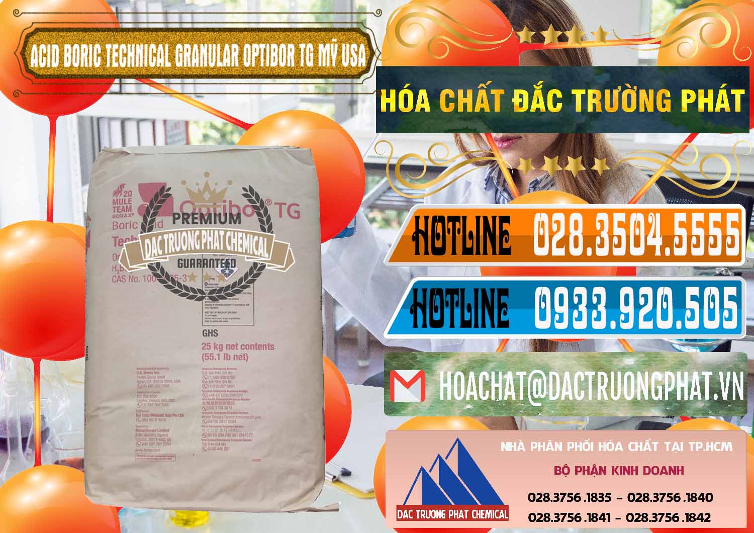 Đơn vị bán _ cung ứng Acid Boric – Axit Boric H3BO3 99% New 2021 Mỹ USA OPTIBOR® TG - 0226 - Cung cấp _ kinh doanh hóa chất tại TP.HCM - stmp.net