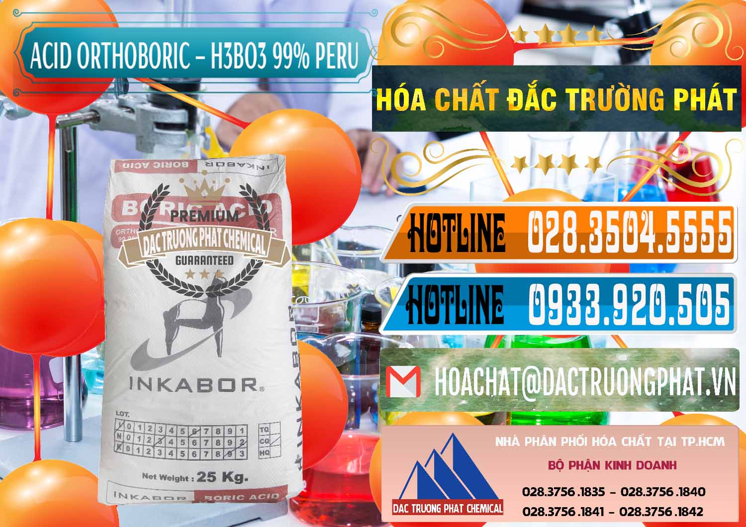 Đơn vị bán và phân phối Acid Boric – Axit Boric H3BO3 99% Inkabor Peru - 0280 - Nơi phân phối - bán hóa chất tại TP.HCM - stmp.net
