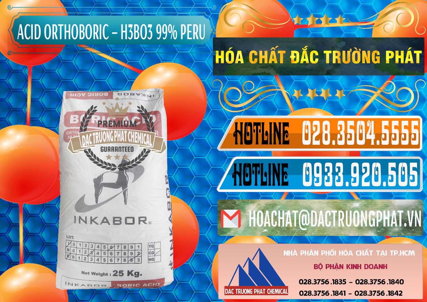 Bán & cung cấp Acid Boric – Axit Boric H3BO3 99% Inkabor Peru - 0280 - Nơi chuyên kinh doanh _ cung cấp hóa chất tại TP.HCM - stmp.net