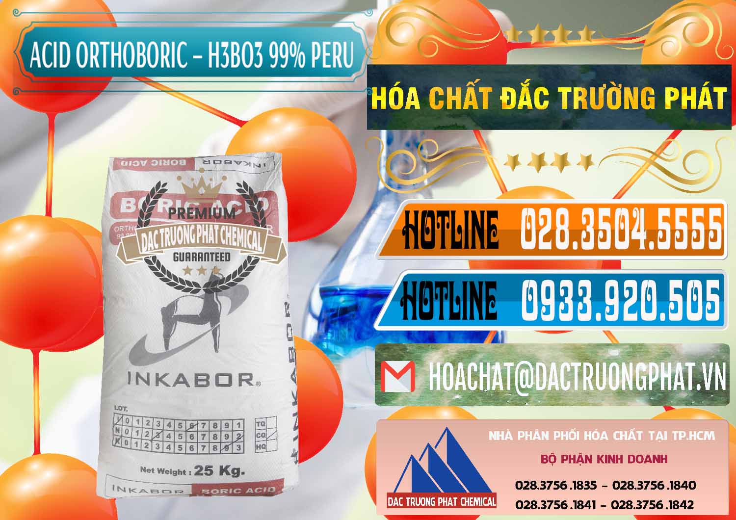 Bán - cung ứng Acid Boric – Axit Boric H3BO3 99% Inkabor Peru - 0280 - Đơn vị bán ( cung cấp ) hóa chất tại TP.HCM - stmp.net