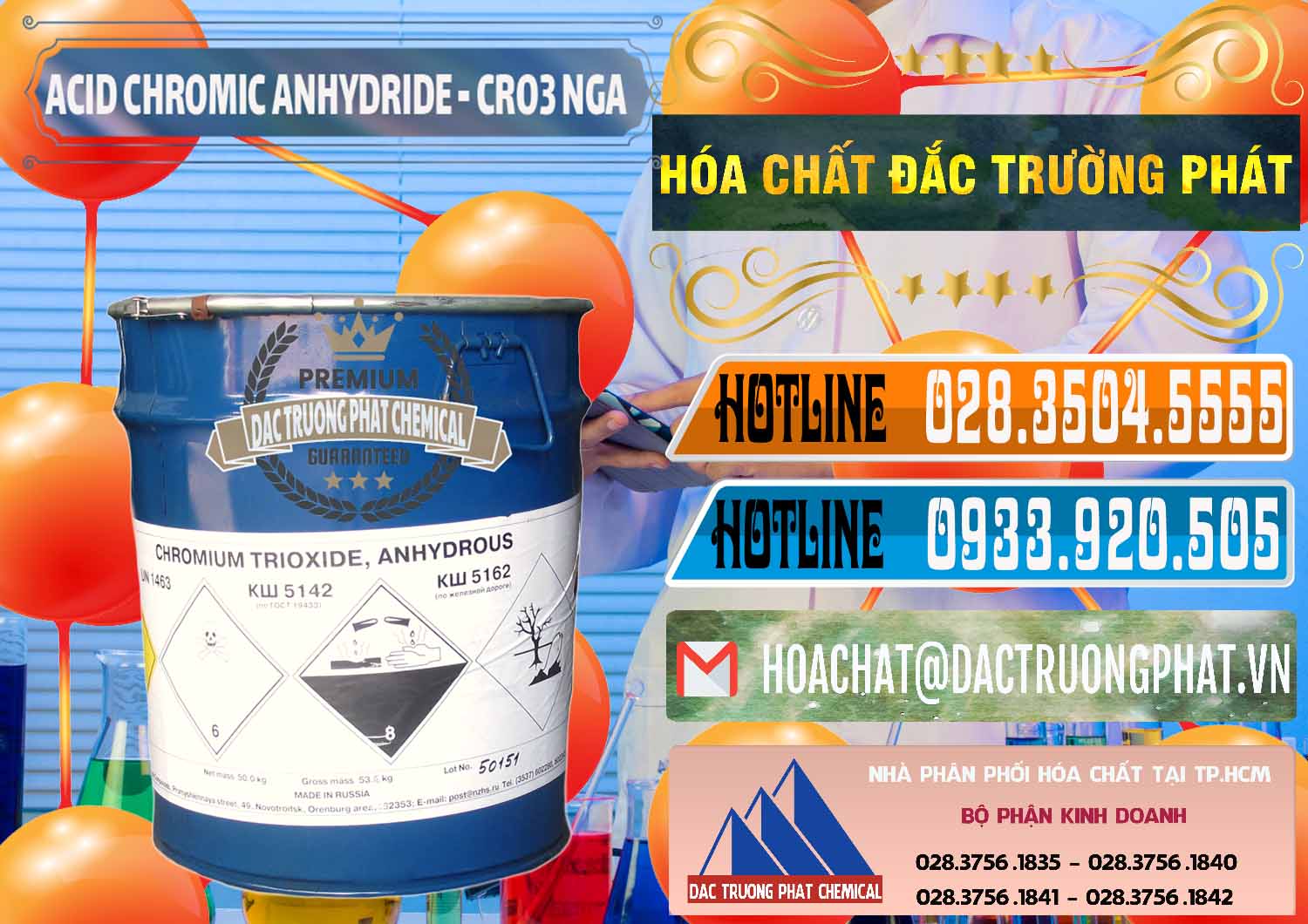 Nơi nhập khẩu ( bán ) Acid Chromic Anhydride - Cromic CRO3 Nga Russia - 0006 - Công ty cung cấp và phân phối hóa chất tại TP.HCM - stmp.net