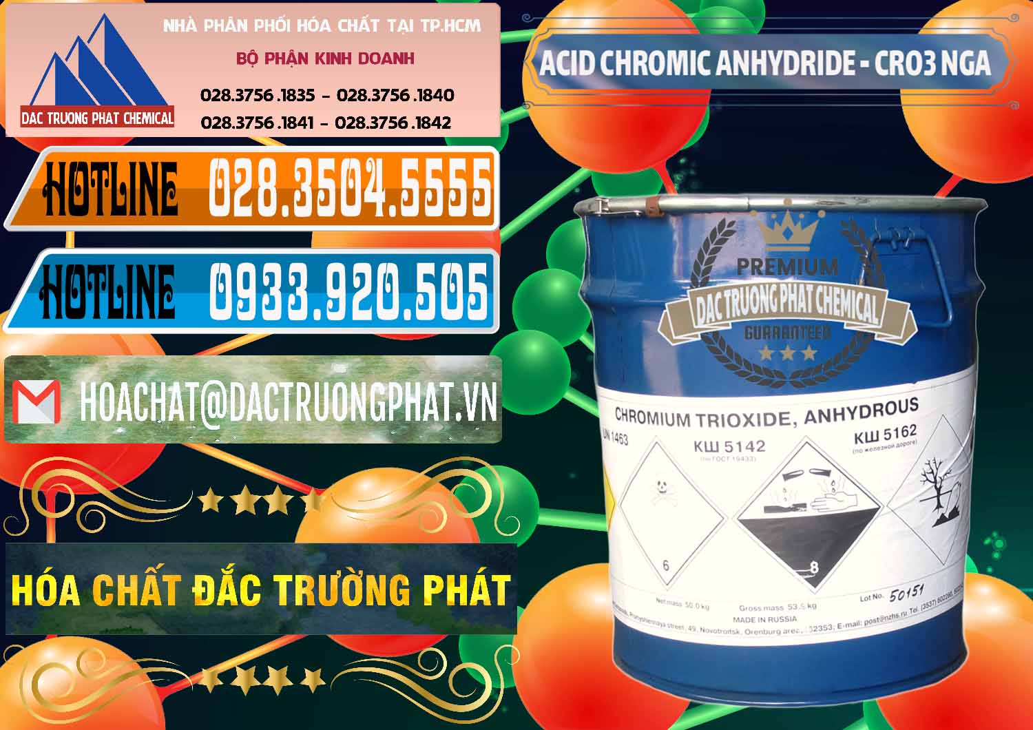 Nhà phân phối ( bán ) Acid Chromic Anhydride - Cromic CRO3 Nga Russia - 0006 - Cty bán - cung cấp hóa chất tại TP.HCM - stmp.net