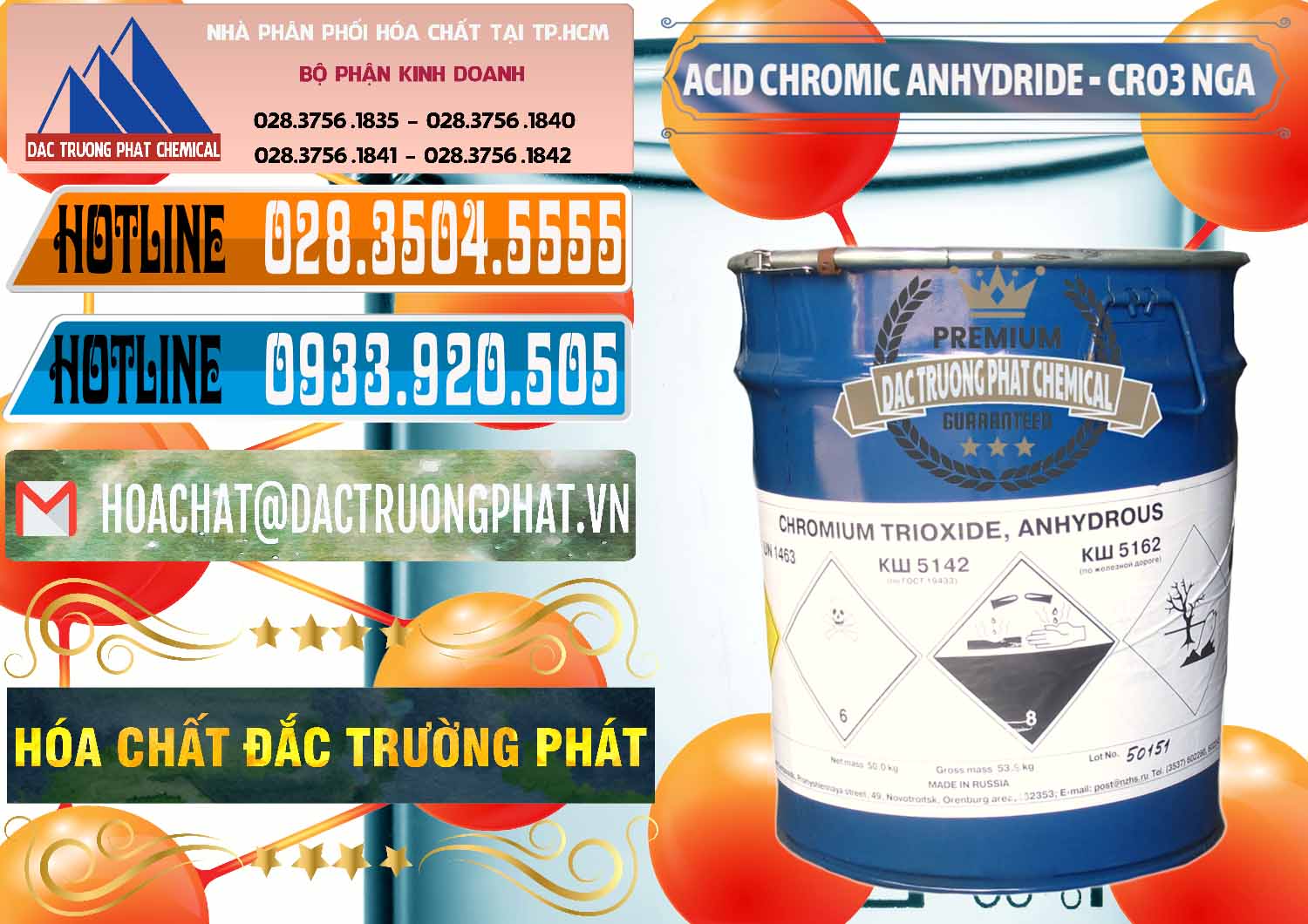 Đơn vị cung cấp và bán Acid Chromic Anhydride - Cromic CRO3 Nga Russia - 0006 - Đơn vị kinh doanh - cung cấp hóa chất tại TP.HCM - stmp.net