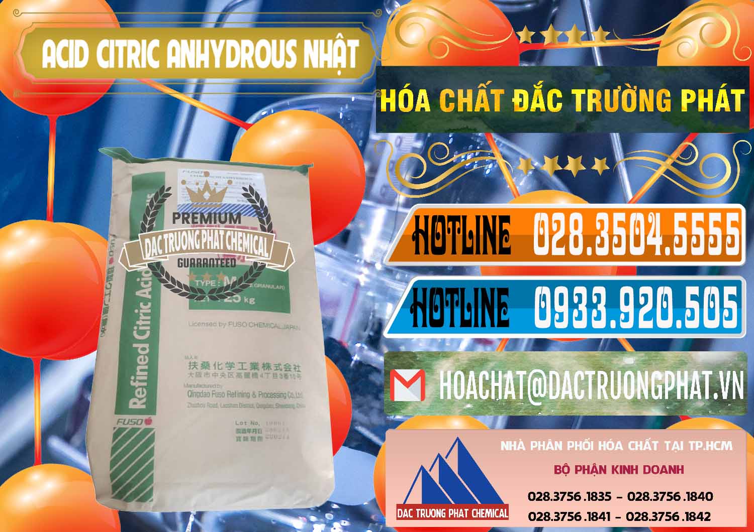 Nơi chuyên kinh doanh & bán Acid Citric - Axit Citric Anhydrous FUSO Nhật Japan - 0439 - Đơn vị chuyên phân phối & cung ứng hóa chất tại TP.HCM - stmp.net