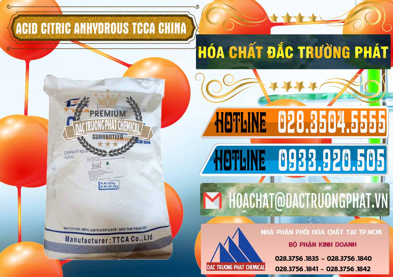 Công ty chuyên cung ứng - bán Acid Citric - Axit Citric Anhydrous TCCA Trung Quốc China - 0442 - Cty chuyên kinh doanh và phân phối hóa chất tại TP.HCM - stmp.net