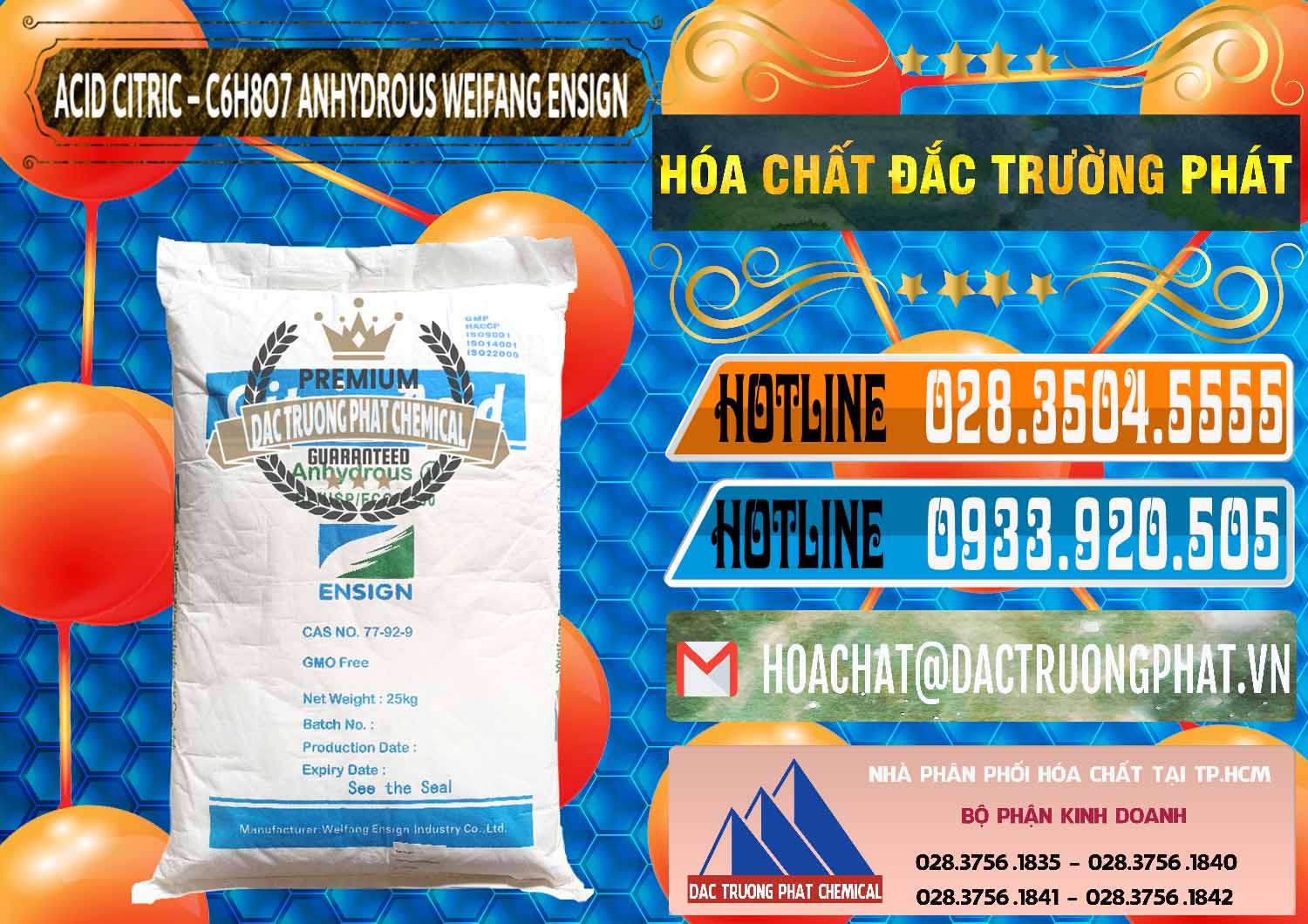 Chuyên cung cấp và bán Acid Citric - Axit Citric Khan Anhydrous Weifang Trung Quốc China - 0008 - Nhà nhập khẩu và cung cấp hóa chất tại TP.HCM - stmp.net