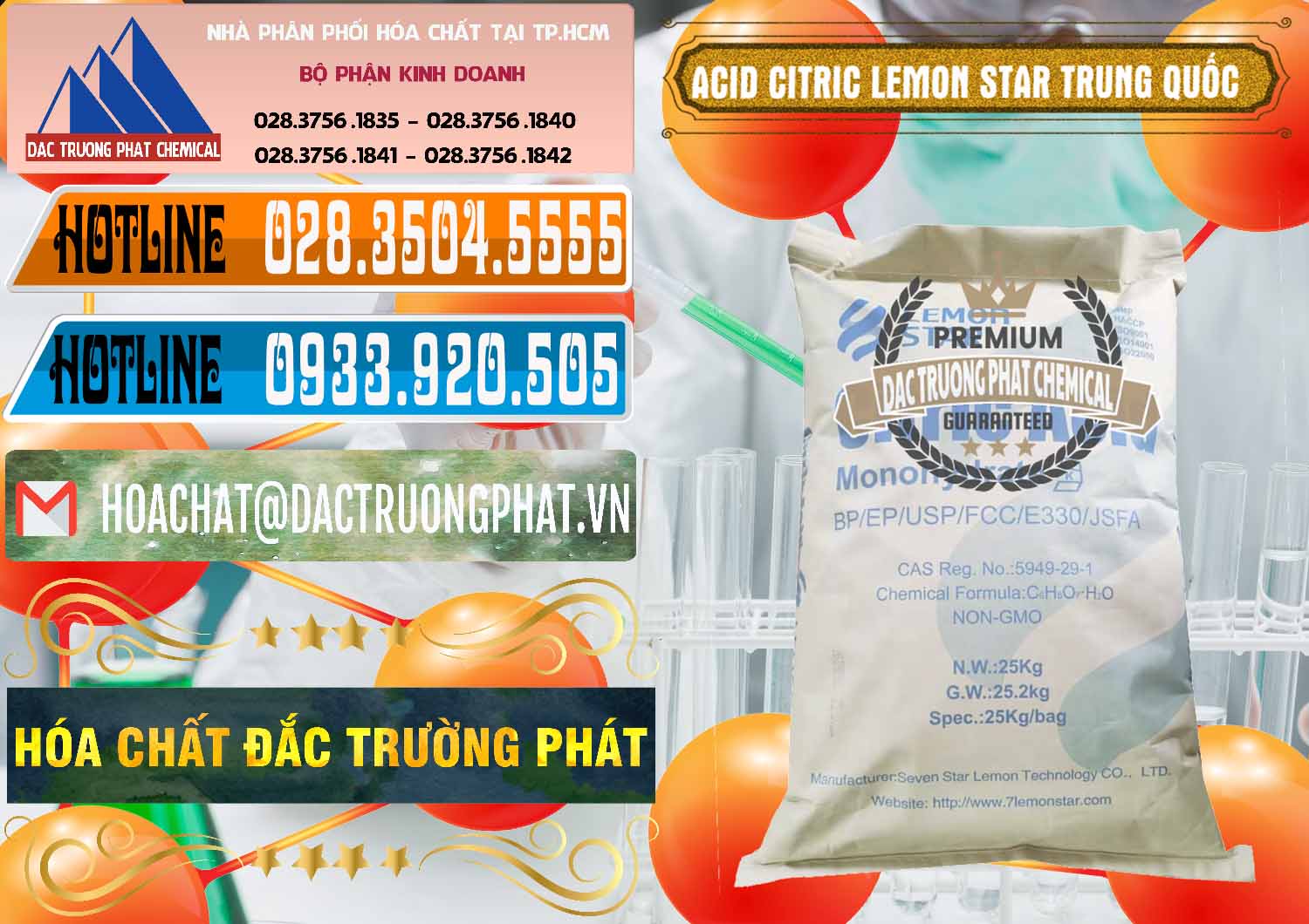 Bán & cung cấp Acid Citric - Axit Citric BP/EP/USP/FCC/E330 Lemon Star Trung Quốc China - 0286 - Cty chuyên phân phối & nhập khẩu hóa chất tại TP.HCM - stmp.net