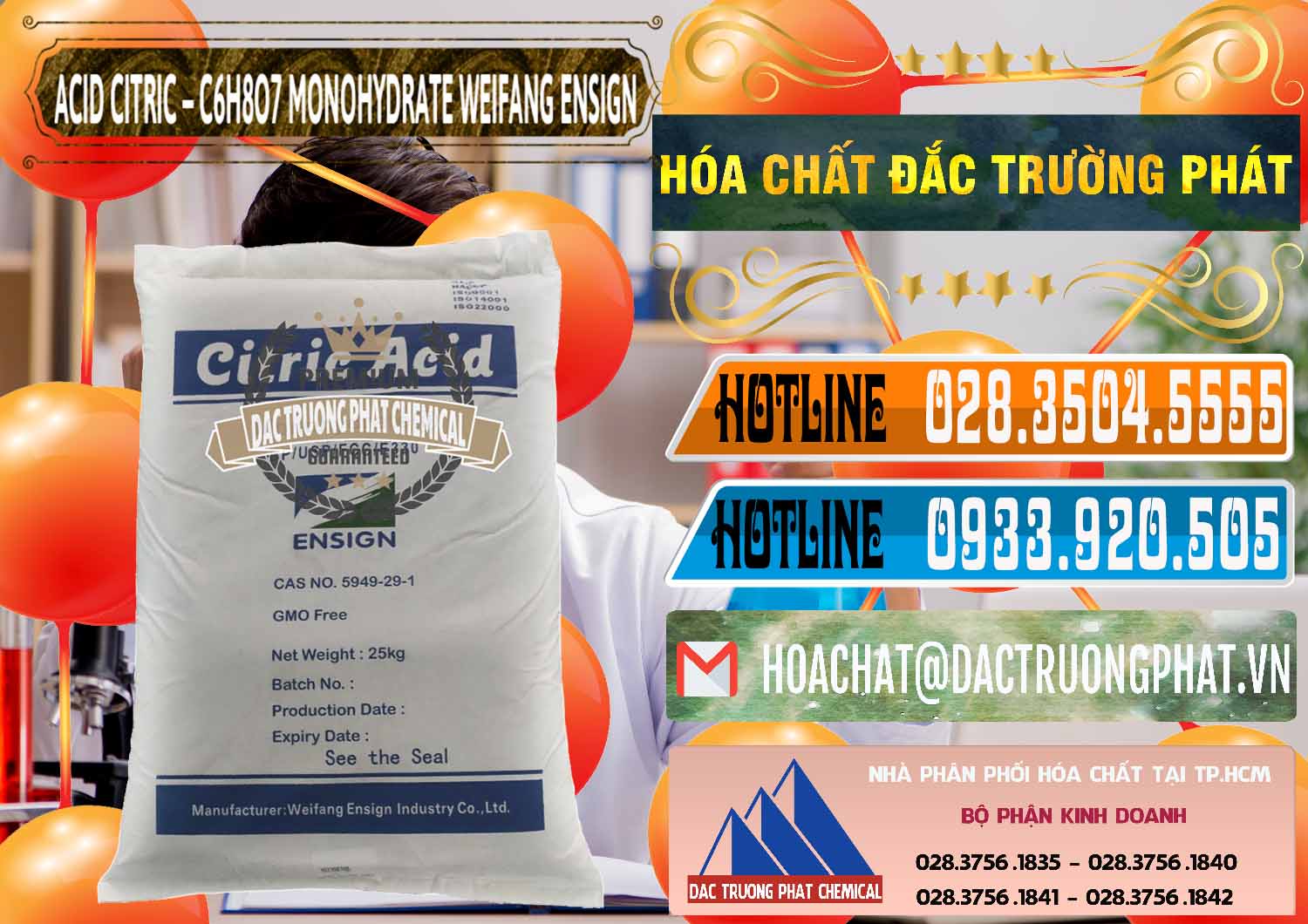 Nơi chuyên cung ứng _ bán Acid Citric - Axit Citric Monohydrate Weifang Trung Quốc China - 0009 - Nơi chuyên kinh doanh và phân phối hóa chất tại TP.HCM - stmp.net