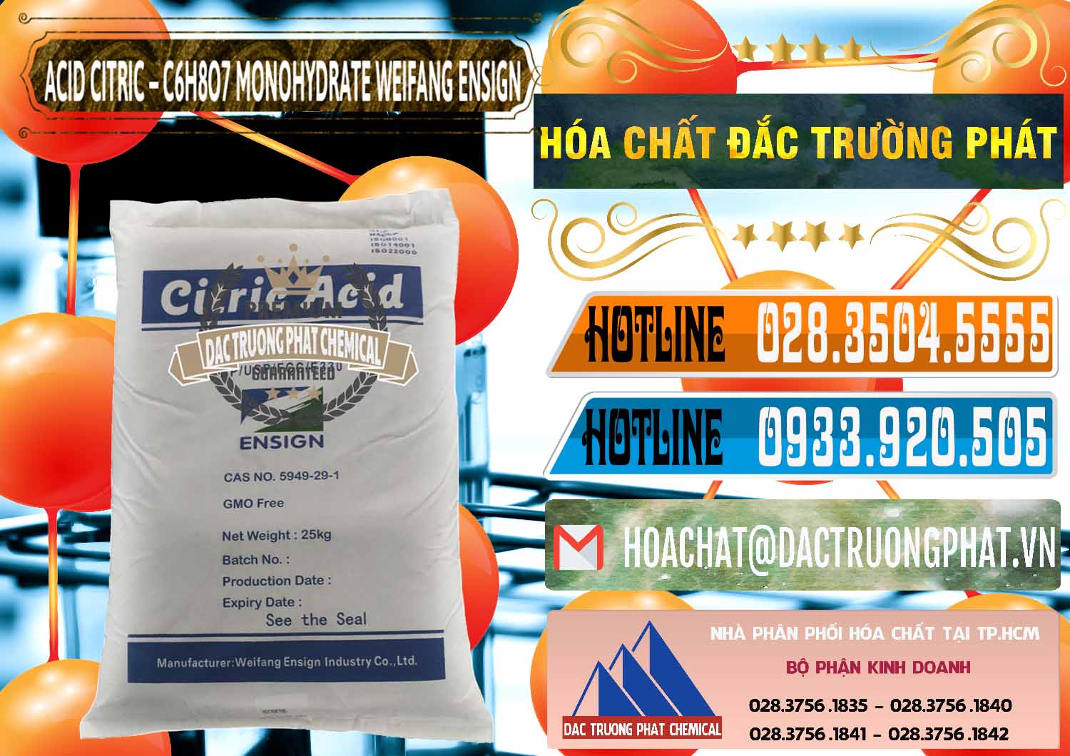 Công ty chuyên cung ứng - bán Acid Citric - Axit Citric Monohydrate Weifang Trung Quốc China - 0009 - Nơi phân phối ( bán ) hóa chất tại TP.HCM - stmp.net