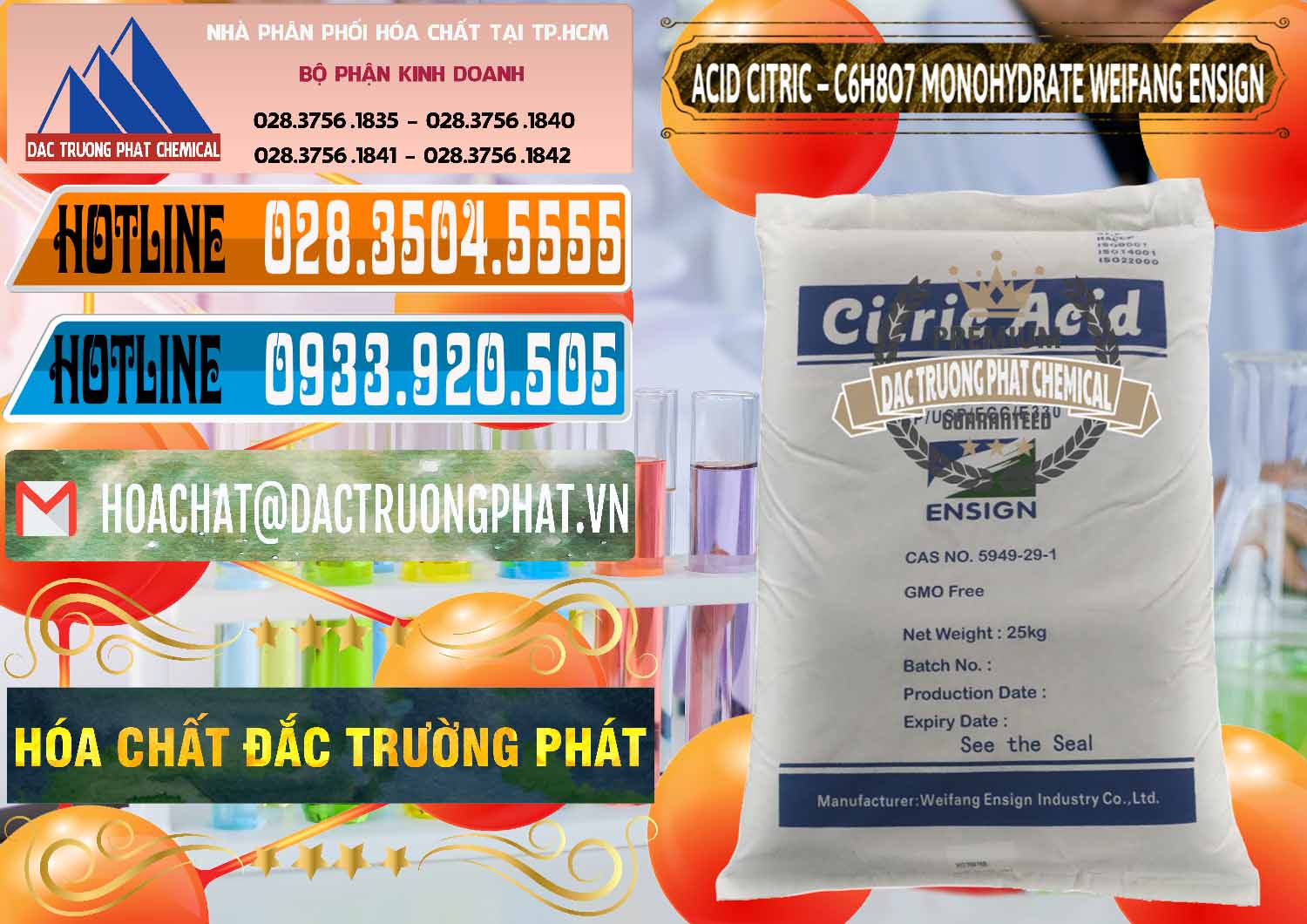 Công ty bán - phân phối Acid Citric - Axit Citric Monohydrate Weifang Trung Quốc China - 0009 - Cty phân phối & cung cấp hóa chất tại TP.HCM - stmp.net