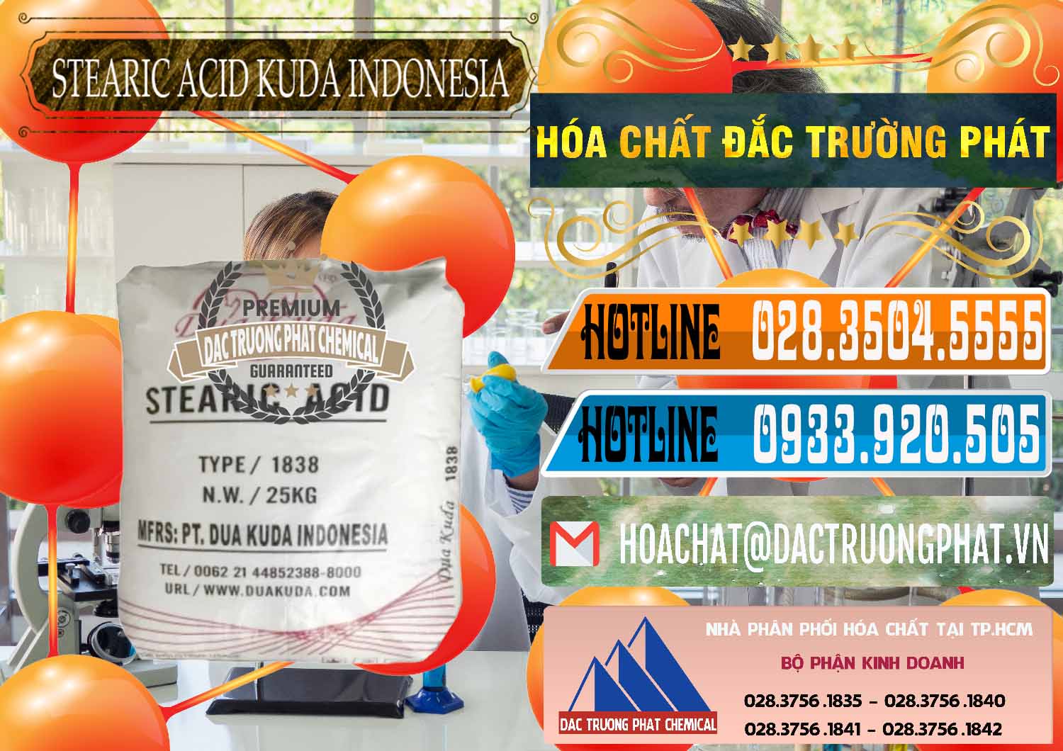 Nơi chuyên nhập khẩu và bán Axit Stearic - Stearic Acid Dua Kuda Indonesia - 0388 - Công ty nhập khẩu và cung cấp hóa chất tại TP.HCM - stmp.net
