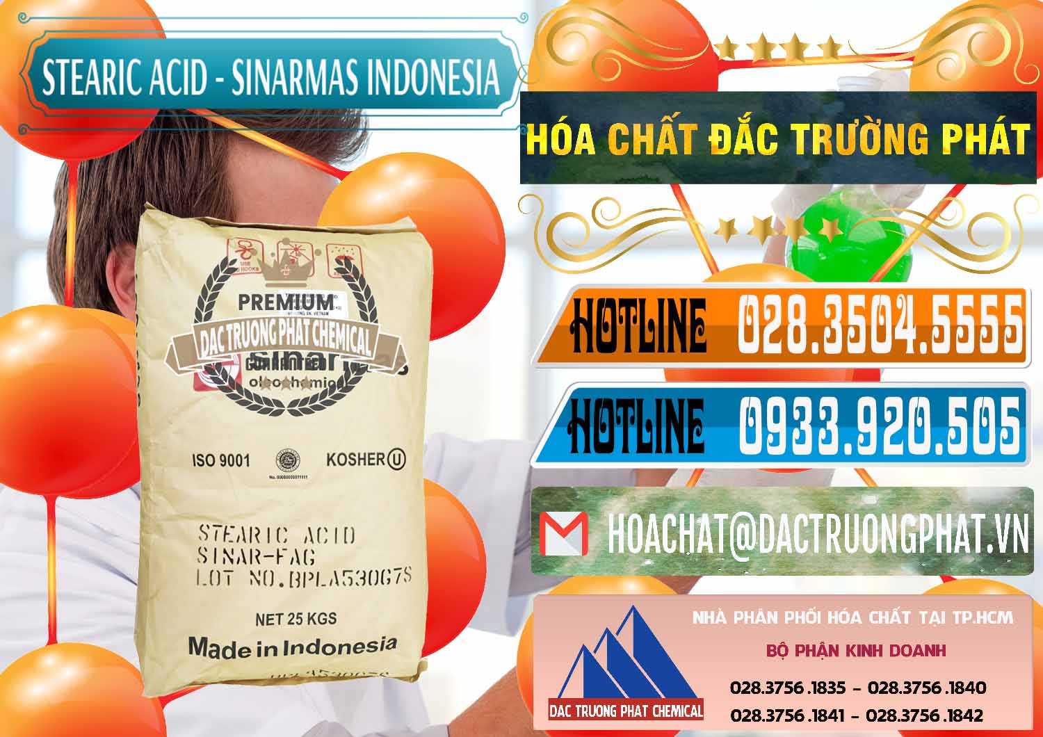 Công ty chuyên phân phối _ bán Axit Stearic - Stearic Acid Sinarmas Indonesia - 0389 - Đơn vị nhập khẩu _ phân phối hóa chất tại TP.HCM - stmp.net
