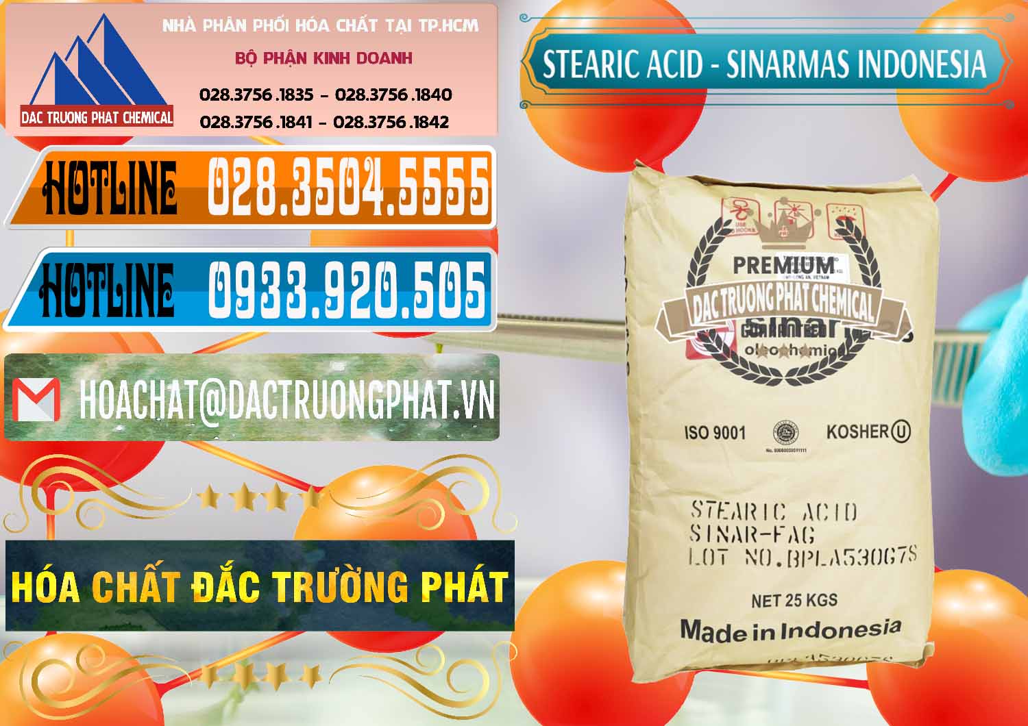 Công ty bán & cung ứng Axit Stearic - Stearic Acid Sinarmas Indonesia - 0389 - Nơi chuyên cung cấp _ bán hóa chất tại TP.HCM - stmp.net