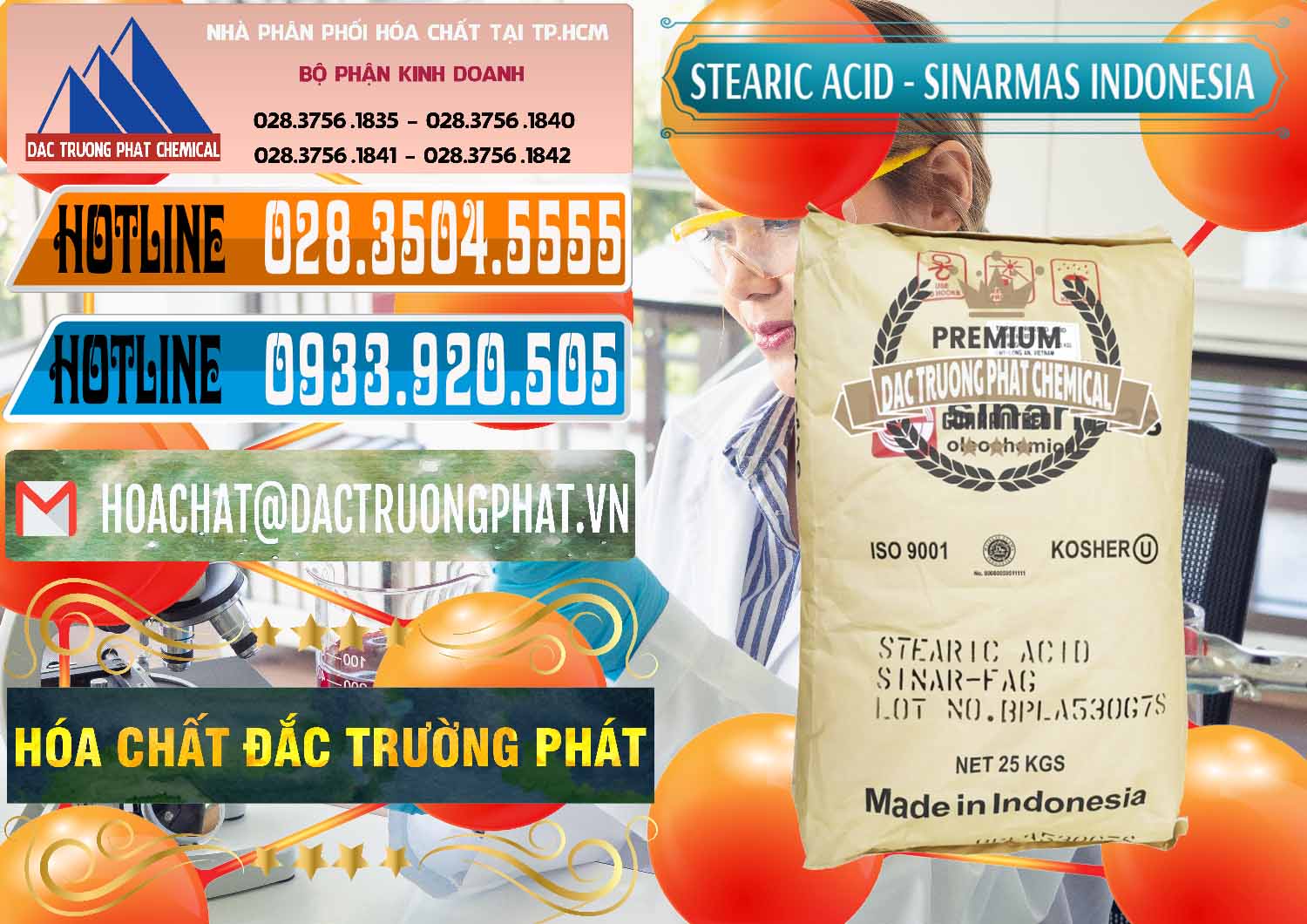 Nhà nhập khẩu & bán Axit Stearic - Stearic Acid Sinarmas Indonesia - 0389 - Phân phối và cung cấp hóa chất tại TP.HCM - stmp.net