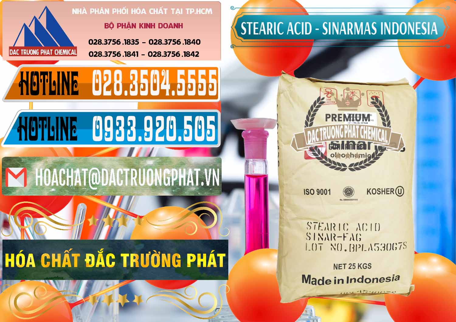 Nơi chuyên bán và cung cấp Axit Stearic - Stearic Acid Sinarmas Indonesia - 0389 - Đơn vị chuyên cung cấp ( kinh doanh ) hóa chất tại TP.HCM - stmp.net