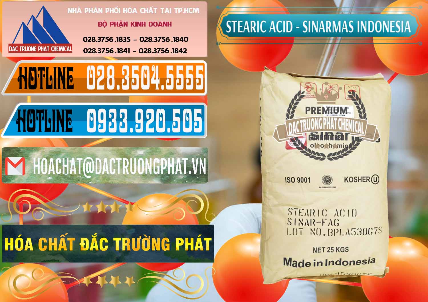 Đơn vị chuyên cung cấp - bán Axit Stearic - Stearic Acid Sinarmas Indonesia - 0389 - Cty cung ứng & phân phối hóa chất tại TP.HCM - stmp.net