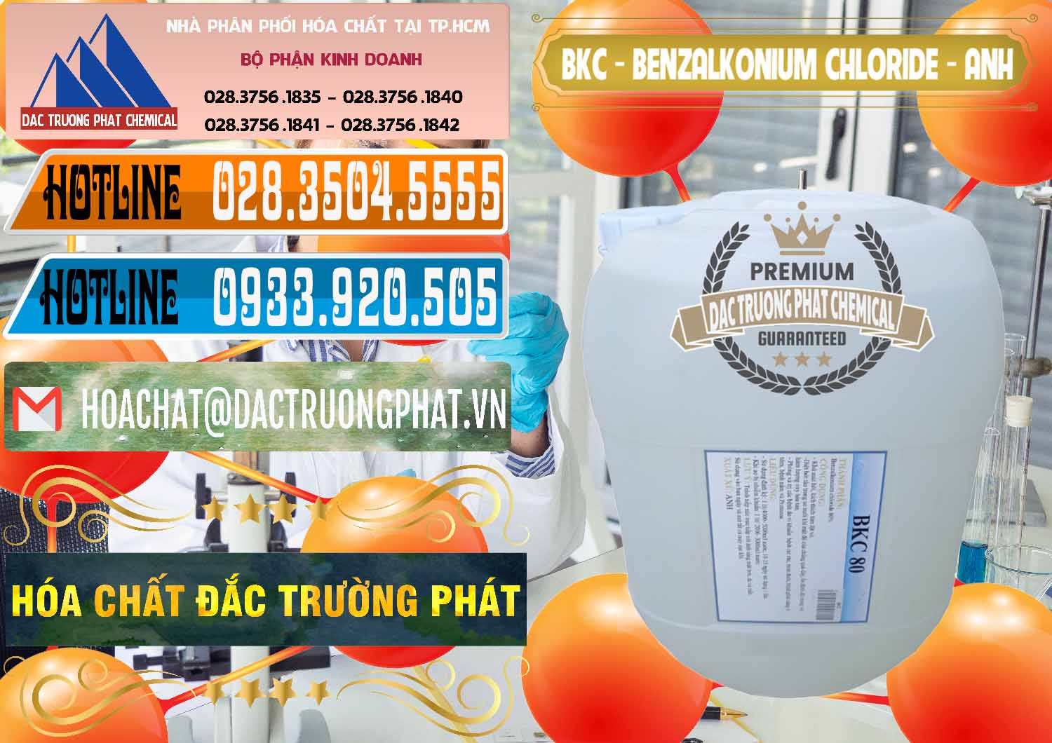 Cty chuyên cung ứng _ bán BKC - Benzalkonium Chloride Anh Quốc Uk Kingdoms - 0415 - Đơn vị chuyên kinh doanh - phân phối hóa chất tại TP.HCM - stmp.net