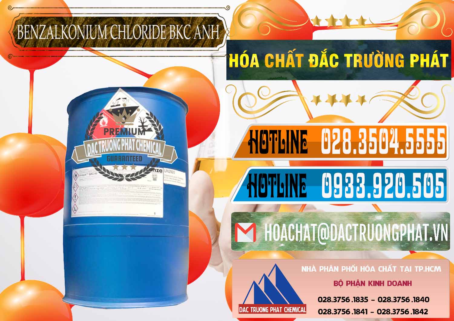 Công ty nhập khẩu & bán BKC - Benzalkonium Chloride 80% Anh Quốc Uk Kingdoms - 0457 - Đơn vị cung cấp ( nhập khẩu ) hóa chất tại TP.HCM - stmp.net