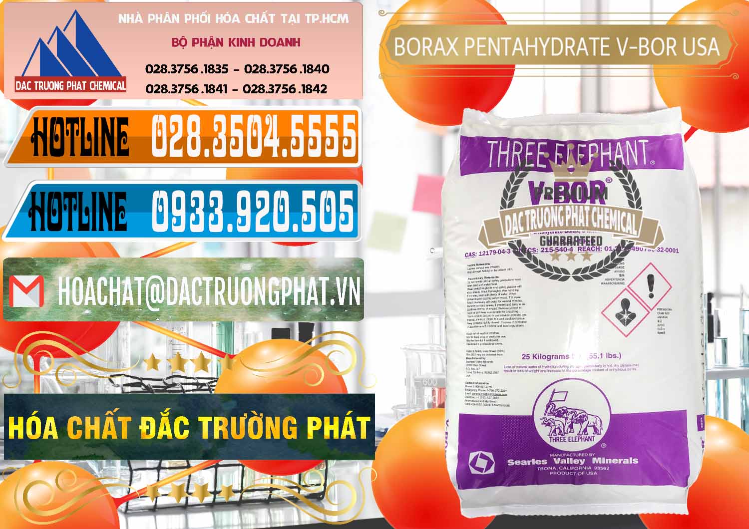 Chuyên nhập khẩu - bán Borax Pentahydrate NA2B4O7.5H2O Mỹ V-Bor Usa - 0035 - Bán - cung cấp hóa chất tại TP.HCM - stmp.net