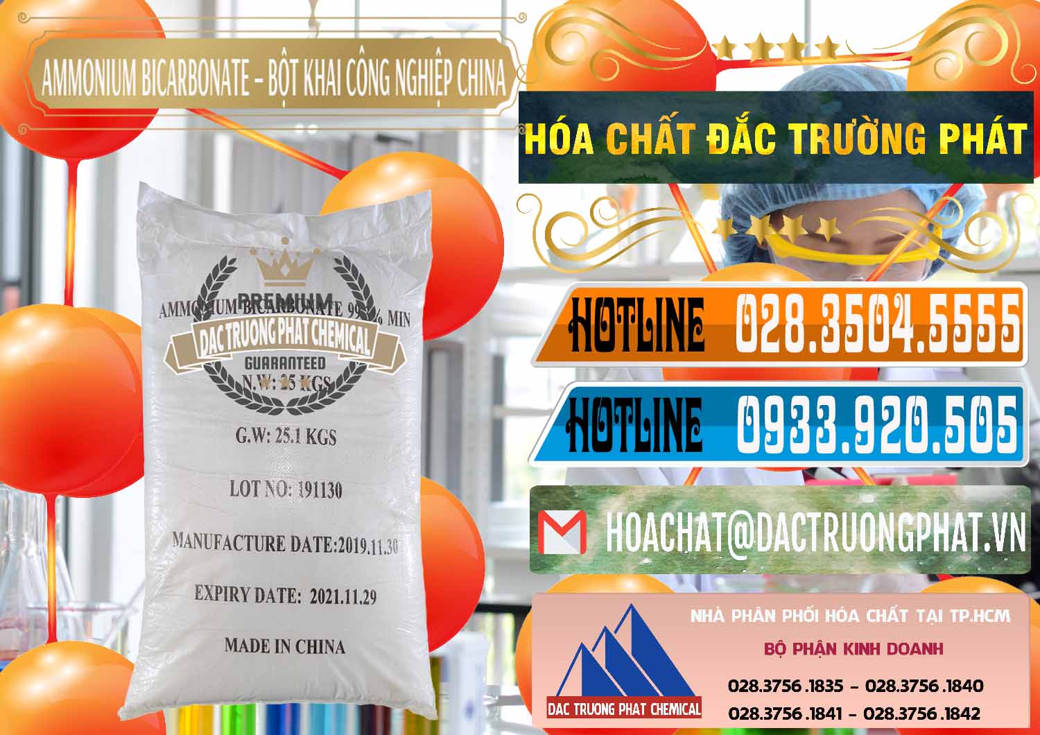 Đơn vị chuyên kinh doanh - bán Ammonium Bicarbonate – Bột Khai Công Nghiệp Trung Quốc China - 0020 - Chuyên bán - phân phối hóa chất tại TP.HCM - stmp.net