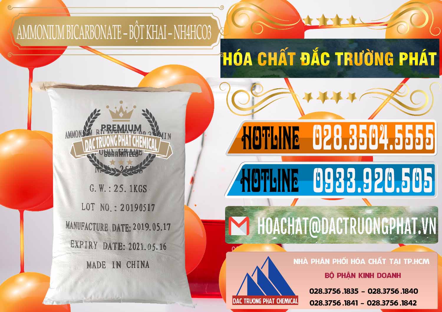 Nhà cung cấp _ bán Ammonium Bicarbonate - Bột Khai Food Grade Trung Quốc China - 0018 - Cung ứng và phân phối hóa chất tại TP.HCM - stmp.net