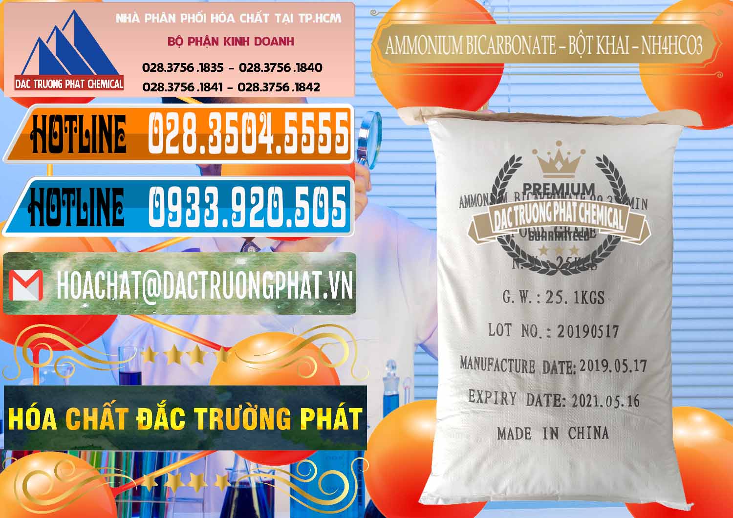 Đơn vị chuyên phân phối _ bán Ammonium Bicarbonate - Bột Khai Food Grade Trung Quốc China - 0018 - Đơn vị phân phối và cung cấp hóa chất tại TP.HCM - stmp.net