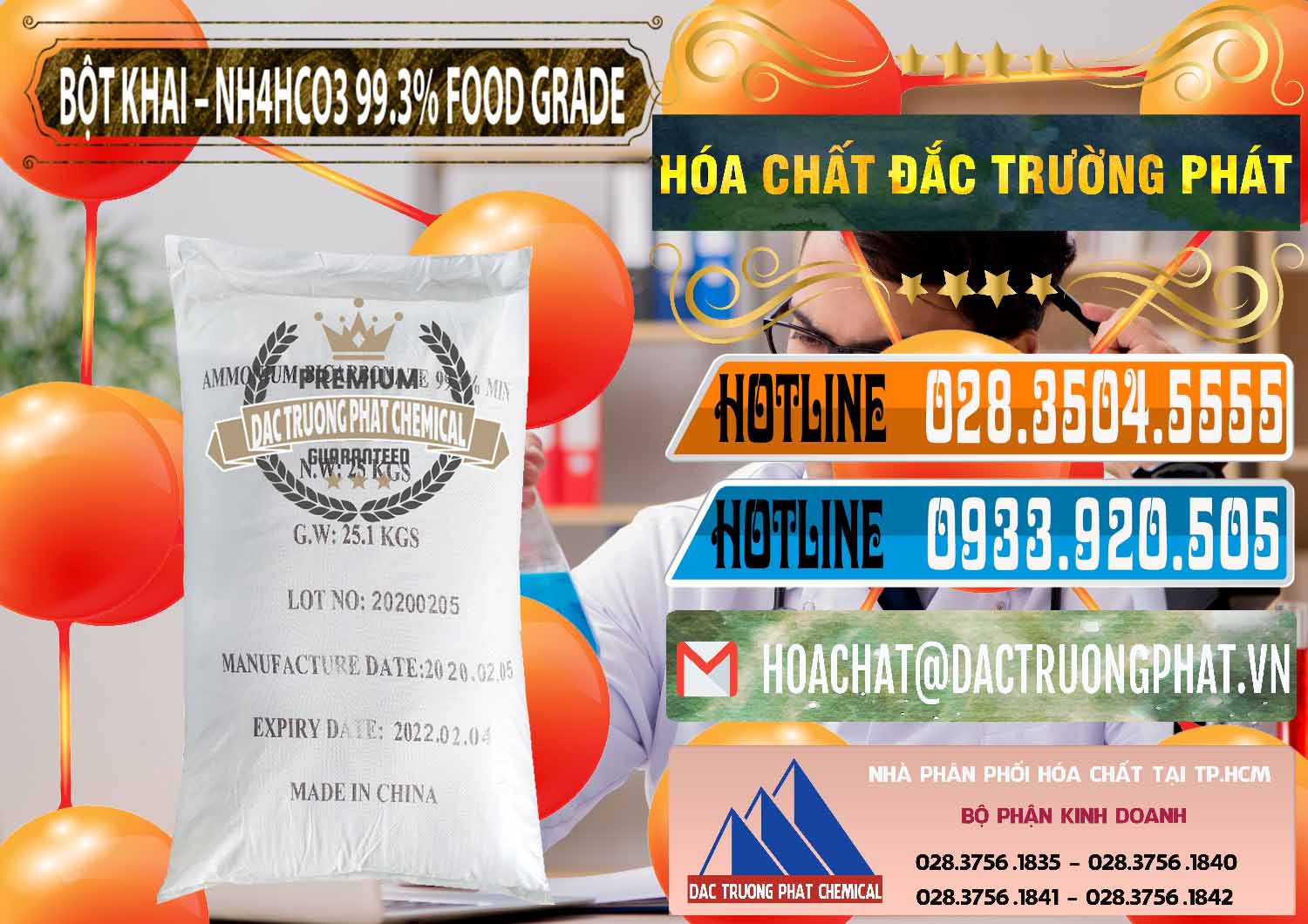 Nhà phân phối ( bán ) Ammonium Bicarbonate – Bột Khai NH4HCO3 Food Grade Trung Quốc China - 0019 - Cty phân phối _ cung cấp hóa chất tại TP.HCM - stmp.net