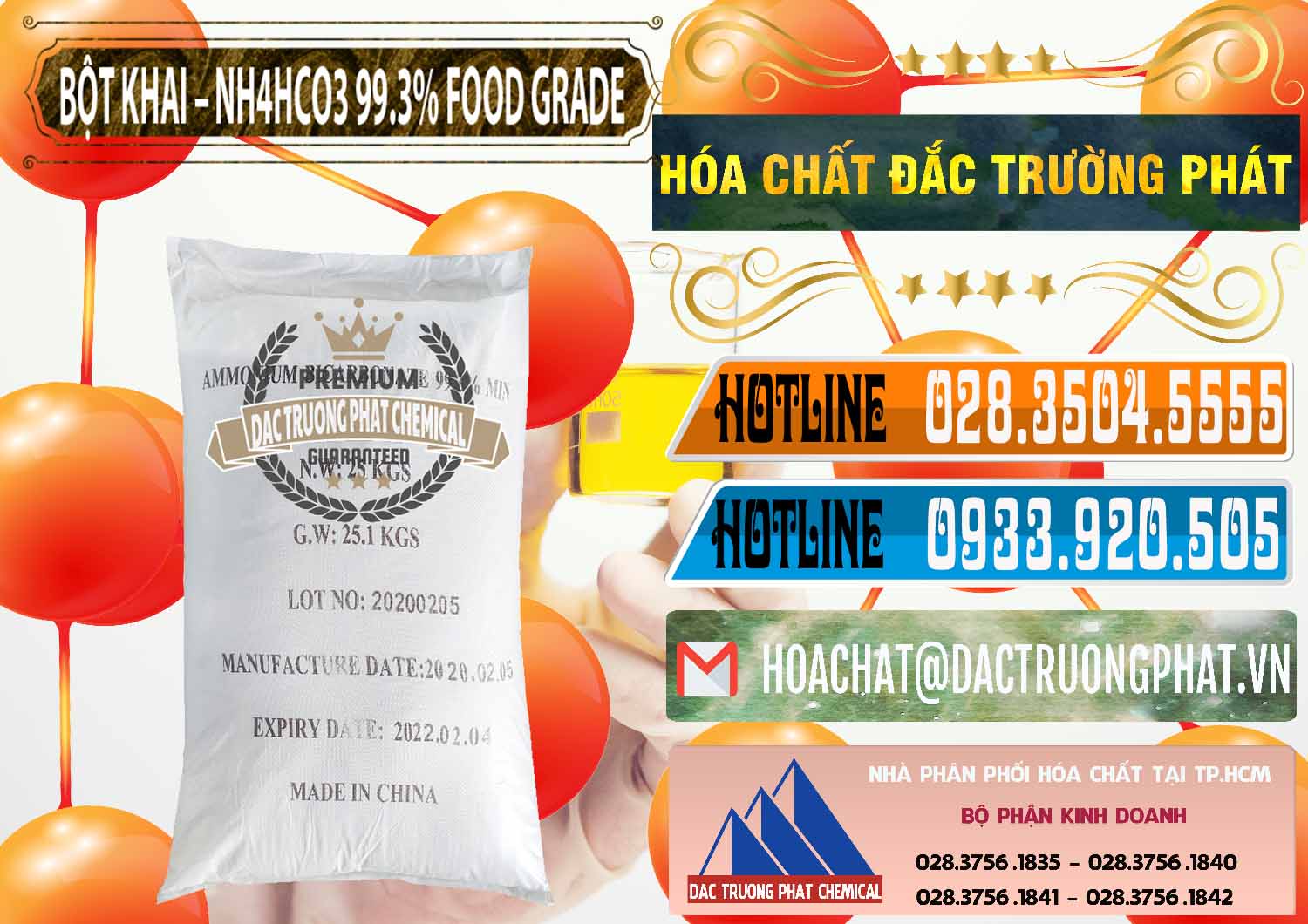Cty kinh doanh và bán Ammonium Bicarbonate – Bột Khai NH4HCO3 Food Grade Trung Quốc China - 0019 - Cty chuyên bán _ cung cấp hóa chất tại TP.HCM - stmp.net