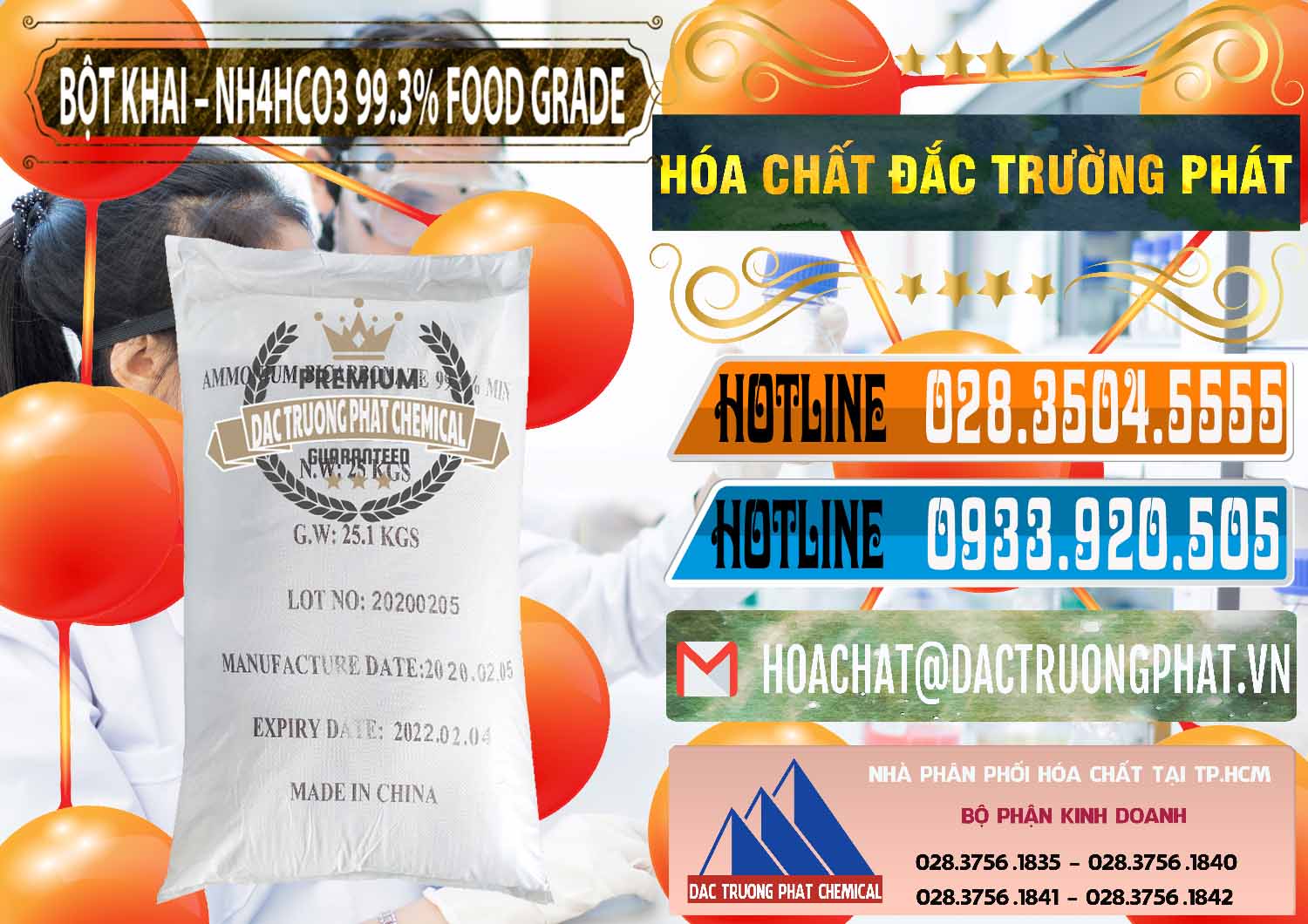 Công ty kinh doanh - bán Ammonium Bicarbonate – Bột Khai NH4HCO3 Food Grade Trung Quốc China - 0019 - Nơi bán - cung cấp hóa chất tại TP.HCM - stmp.net
