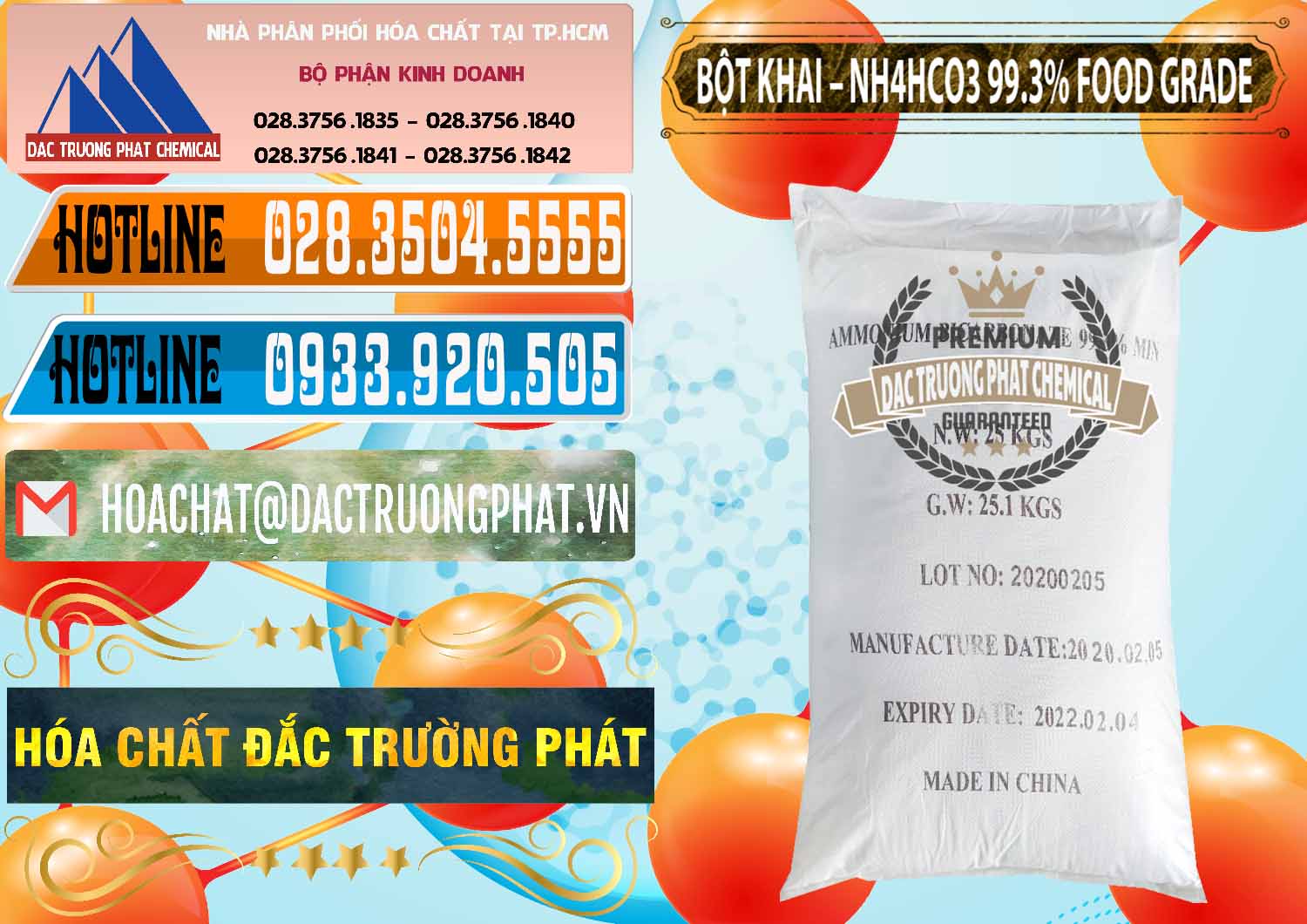 Công ty chuyên nhập khẩu _ bán Ammonium Bicarbonate – Bột Khai NH4HCO3 Food Grade Trung Quốc China - 0019 - Công ty phân phối ( cung cấp ) hóa chất tại TP.HCM - stmp.net
