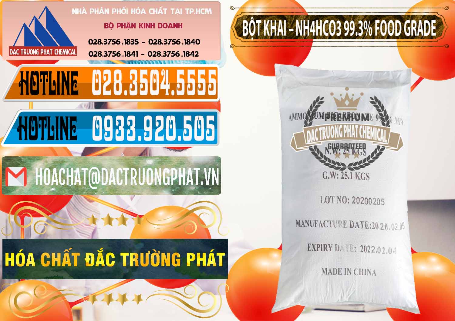 Chuyên bán & phân phối Ammonium Bicarbonate – Bột Khai NH4HCO3 Food Grade Trung Quốc China - 0019 - Cty chuyên cung cấp ( bán ) hóa chất tại TP.HCM - stmp.net