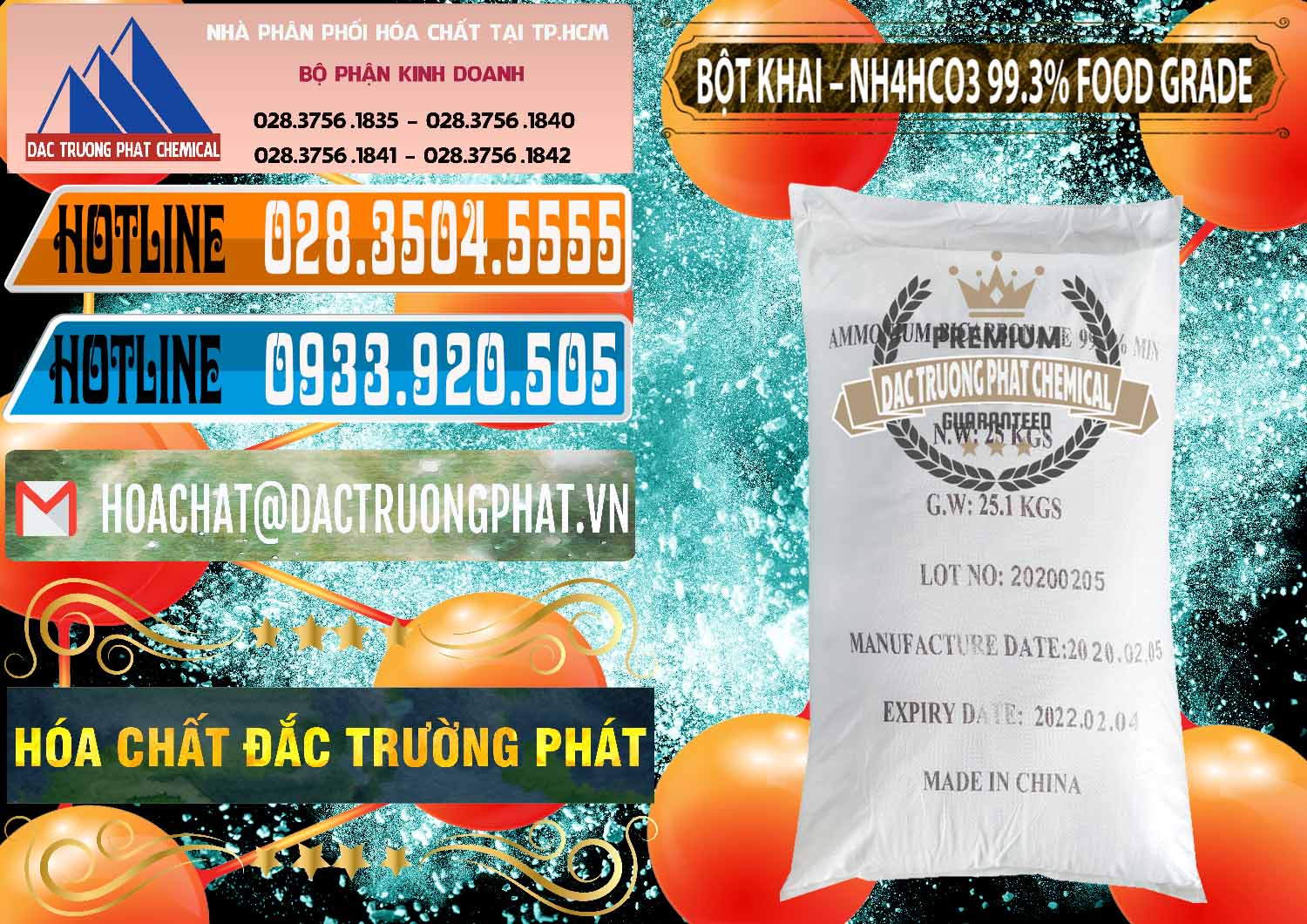 Công ty chuyên bán & phân phối Ammonium Bicarbonate – Bột Khai NH4HCO3 Food Grade Trung Quốc China - 0019 - Đơn vị cung cấp & phân phối hóa chất tại TP.HCM - stmp.net
