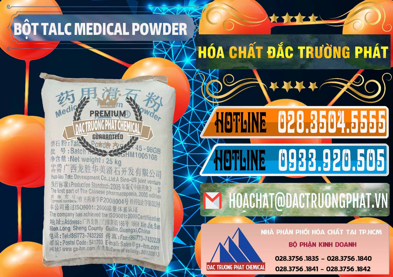 Phân phối - bán Bột Talc Medical Powder Trung Quốc China - 0036 - Cty chuyên cung ứng - phân phối hóa chất tại TP.HCM - stmp.net