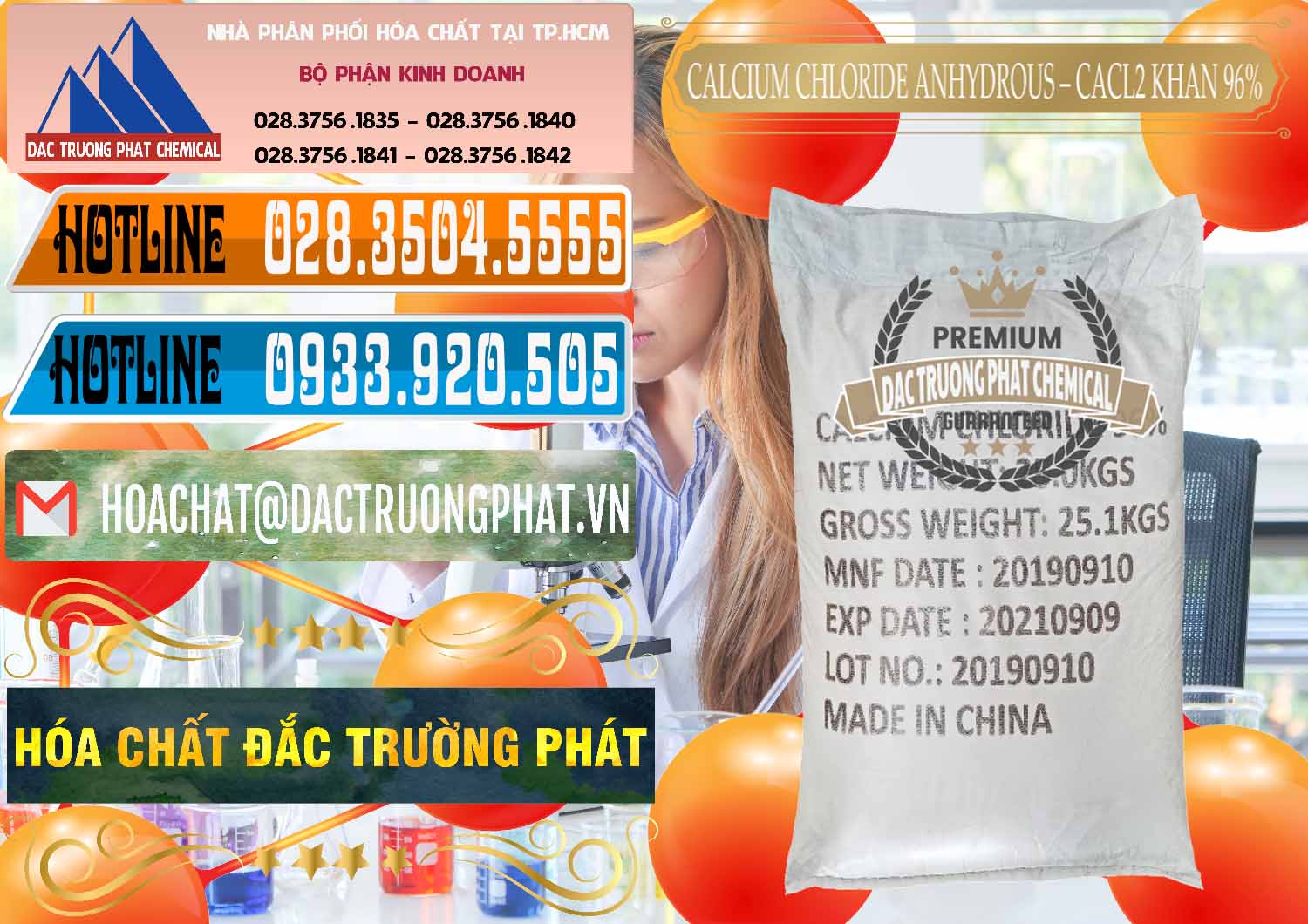 Cty cung ứng - bán CaCl2 – Canxi Clorua Anhydrous Khan 96% Trung Quốc China - 0043 - Cty phân phối _ bán hóa chất tại TP.HCM - stmp.net