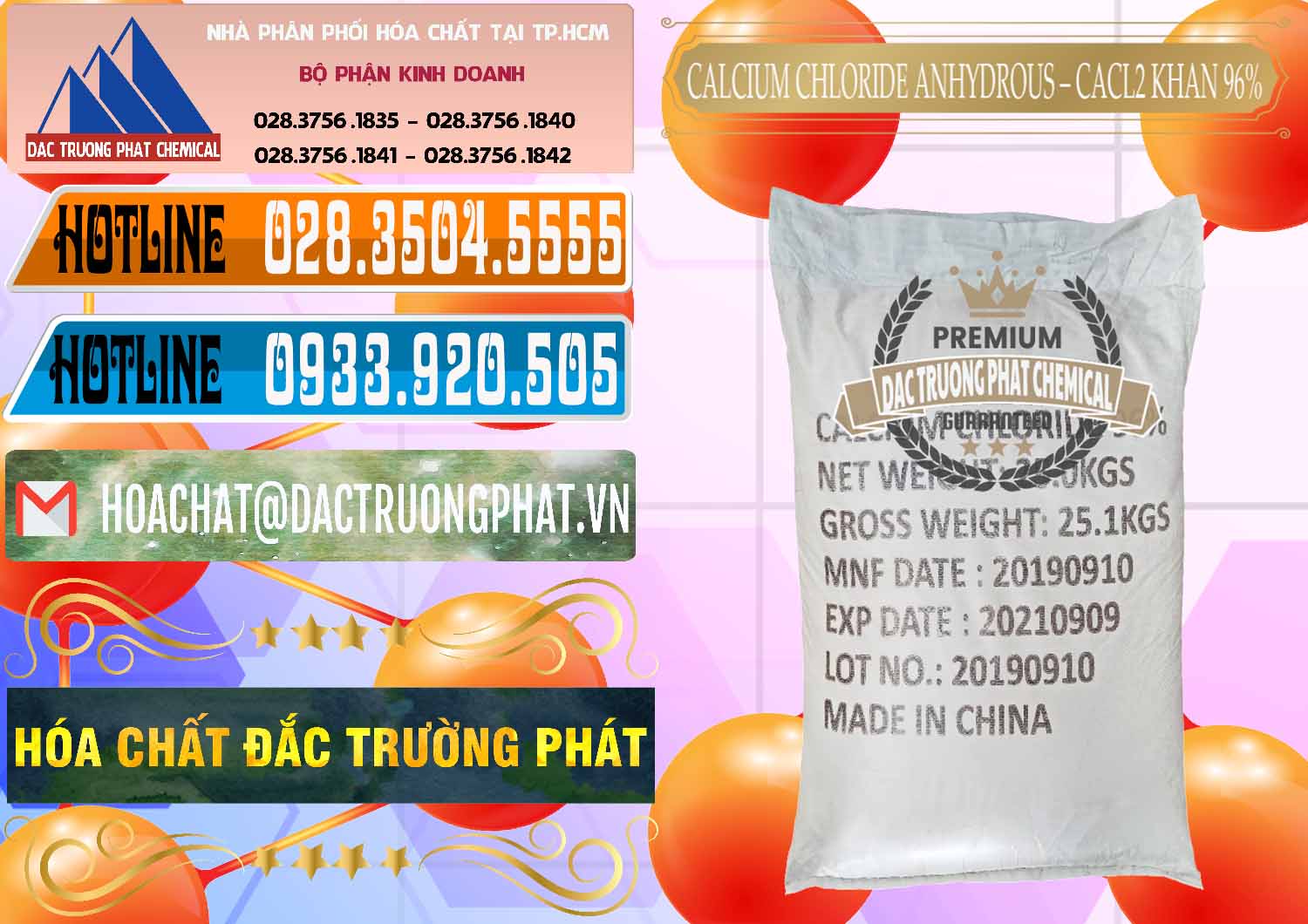 Cty cung ứng ( bán ) CaCl2 – Canxi Clorua Anhydrous Khan 96% Trung Quốc China - 0043 - Đơn vị nhập khẩu - cung cấp hóa chất tại TP.HCM - stmp.net