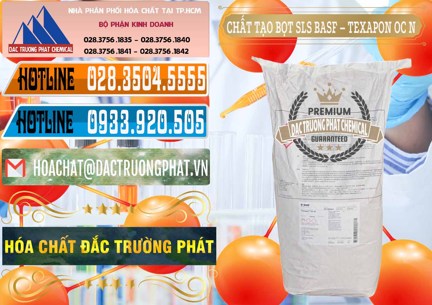 Bán & cung cấp Chất Tạo Bọt SLS - Sodium Lauryl Sulfate BASF Texapon OC N - 0049 - Công ty chuyên kinh doanh _ phân phối hóa chất tại TP.HCM - stmp.net