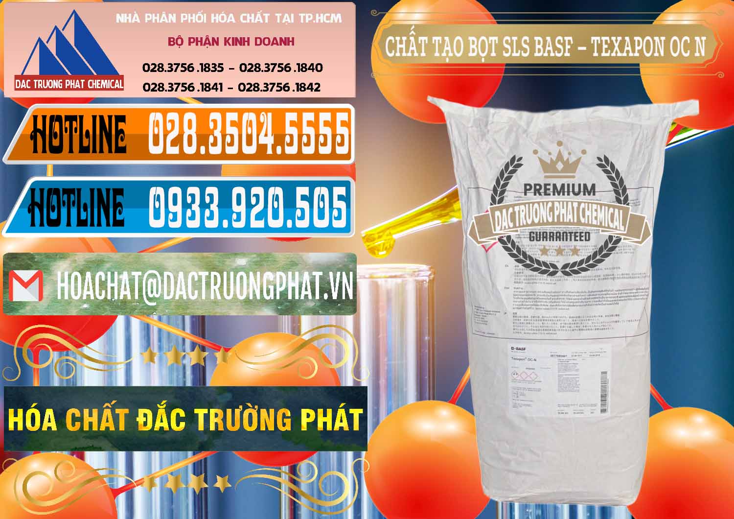 Cung ứng _ bán Chất Tạo Bọt SLS - Sodium Lauryl Sulfate BASF Texapon OC N - 0049 - Chuyên phân phối ( kinh doanh ) hóa chất tại TP.HCM - stmp.net