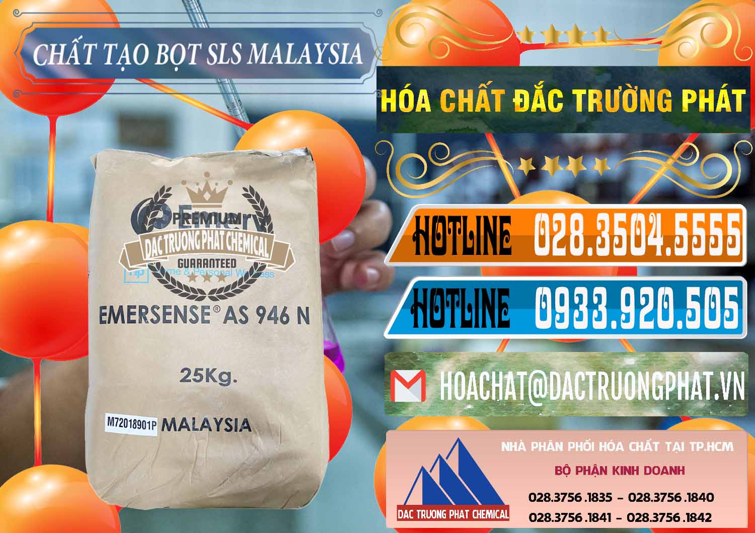 Cty cung cấp ( bán ) Chất Tạo Bọt SLS Emery - Emersense AS 946N Mã Lai Malaysia - 0423 - Nơi phân phối ( kinh doanh ) hóa chất tại TP.HCM - stmp.net