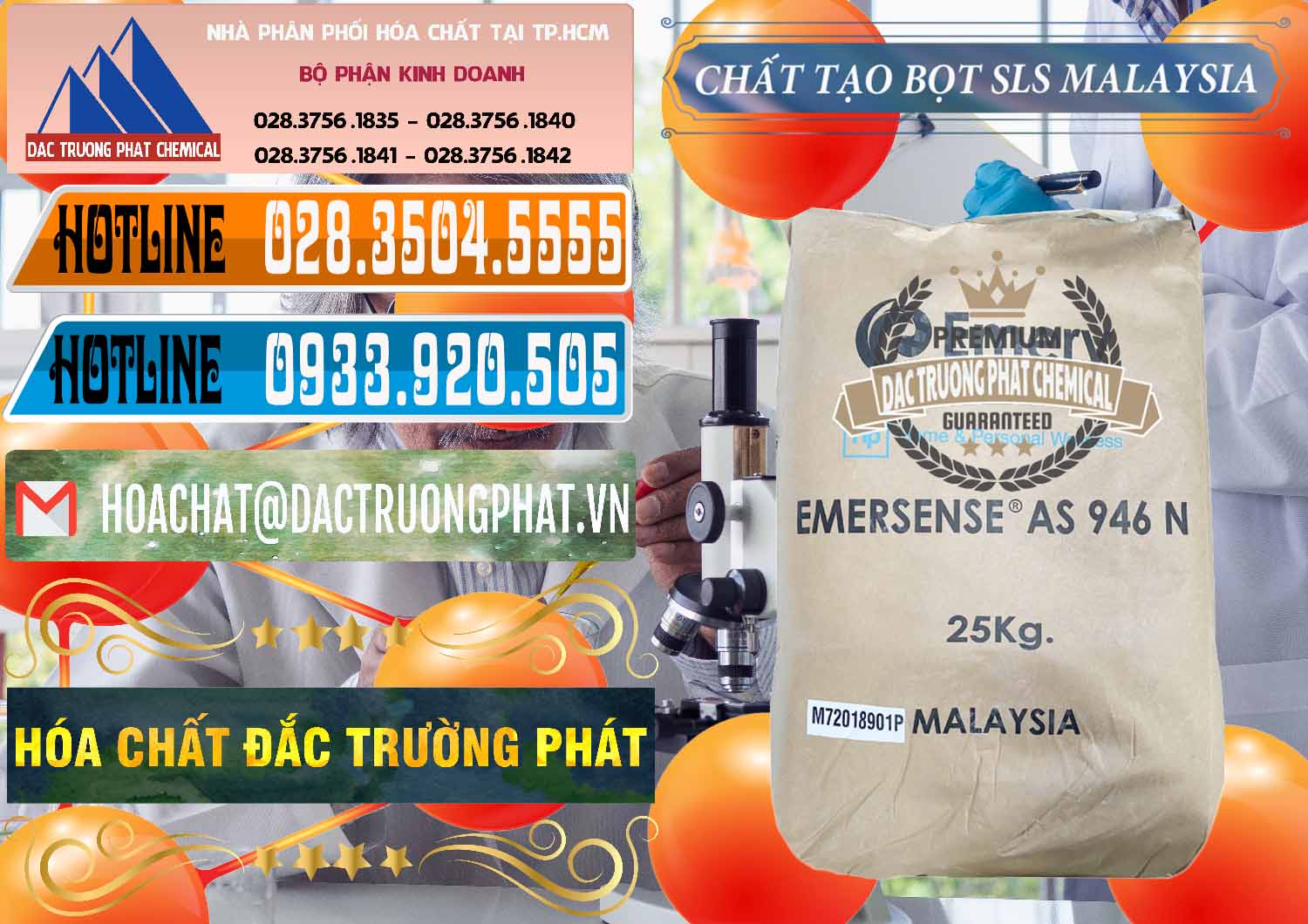 Chuyên bán & phân phối Chất Tạo Bọt SLS Emery - Emersense AS 946N Mã Lai Malaysia - 0423 - Cty cung cấp & phân phối hóa chất tại TP.HCM - stmp.net