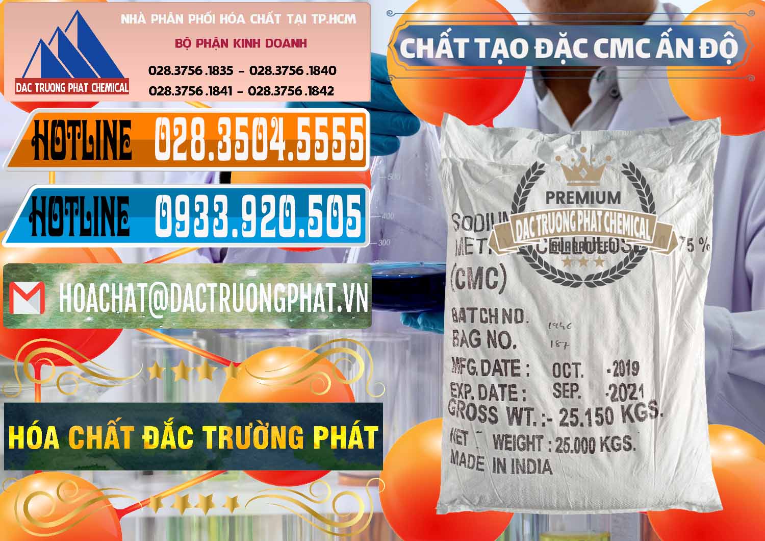 Đơn vị nhập khẩu ( bán ) Chất Tạo Đặc CMC - Carboxyl Methyl Cellulose Ấn Độ India - 0044 - Nhà cung cấp và nhập khẩu hóa chất tại TP.HCM - stmp.net