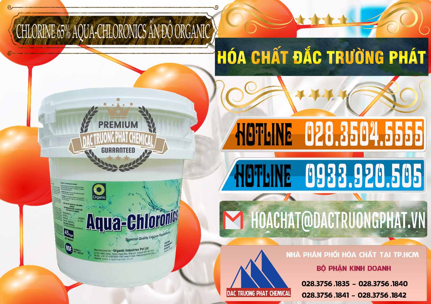 Công ty chuyên phân phối & bán Chlorine – Clorin 65% Aqua-Chloronics Ấn Độ Organic India - 0210 - Cung cấp & phân phối hóa chất tại TP.HCM - stmp.net