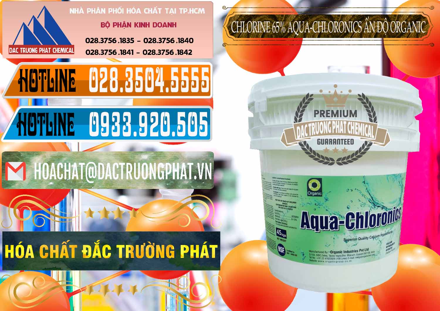 Công ty bán - cung cấp Chlorine – Clorin 65% Aqua-Chloronics Ấn Độ Organic India - 0210 - Cty chuyên phân phối & nhập khẩu hóa chất tại TP.HCM - stmp.net