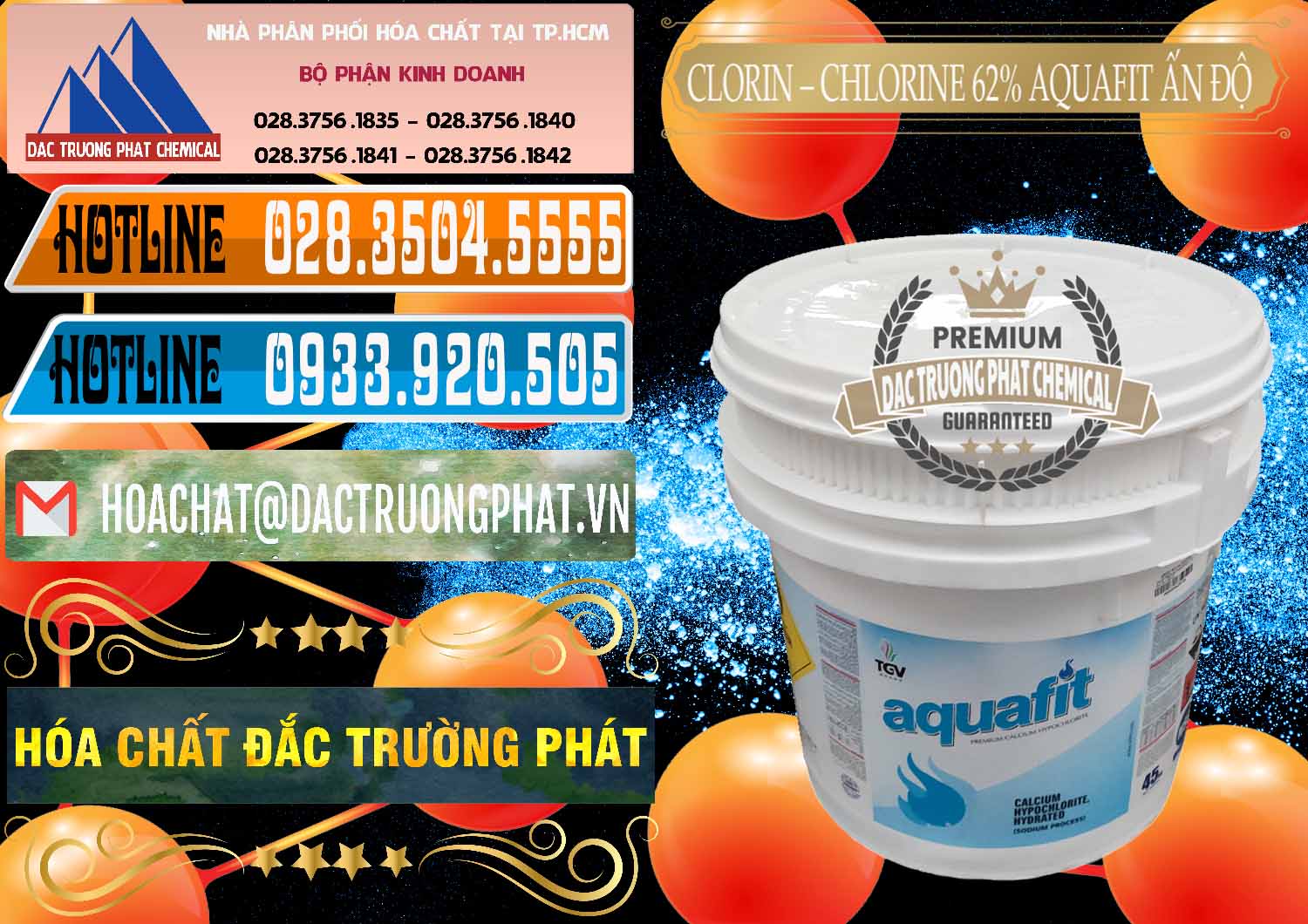 Đơn vị kinh doanh và bán Clorin - Chlorine 62% Aquafit Thùng Lùn Ấn Độ India - 0057 - Đơn vị chuyên nhập khẩu & cung cấp hóa chất tại TP.HCM - stmp.net